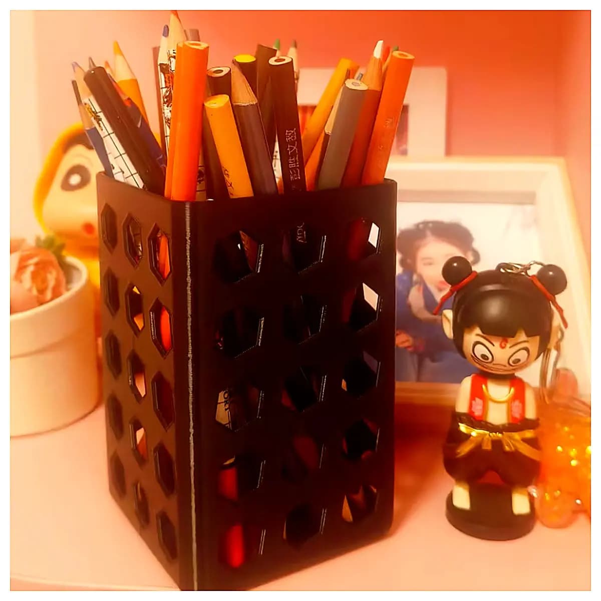 Pen Holder Student Portable Pen Case Writing Accessory Stationery Organizer School Gift Holder Storage