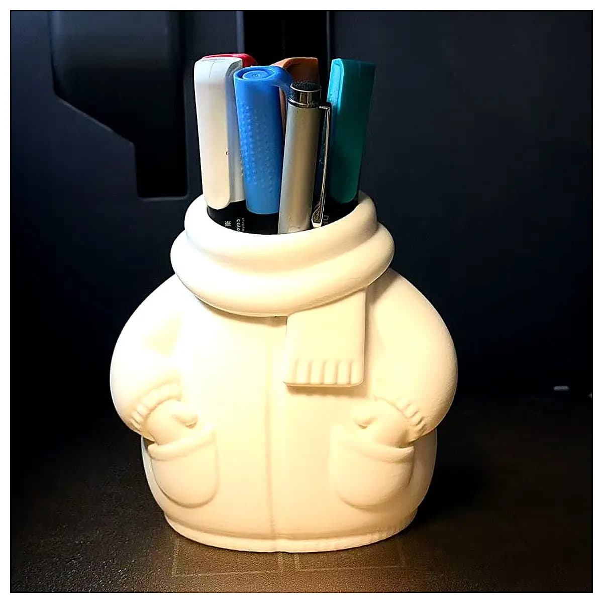 Winter Pencil Case Pen Holder Student Stationery Pencil Organizer Pen Bag Study Supplies Protective Pencil Case Writing Accessories