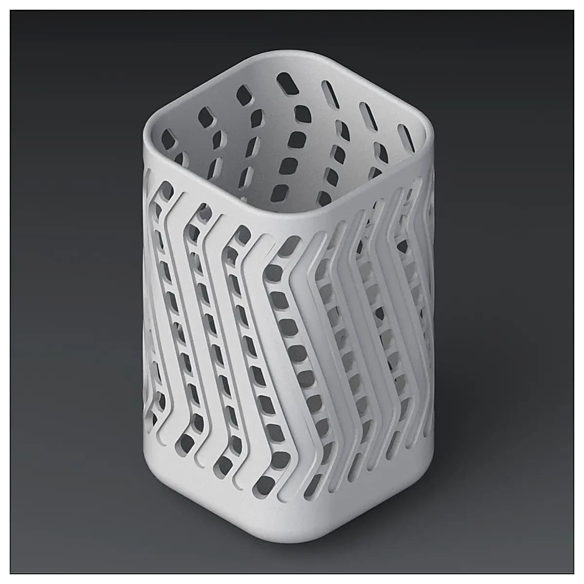 Creative Openwork Pen Holder Multi Compartment Design Desk Organizer Office Stationery Student Gift Pen Case Storage Container