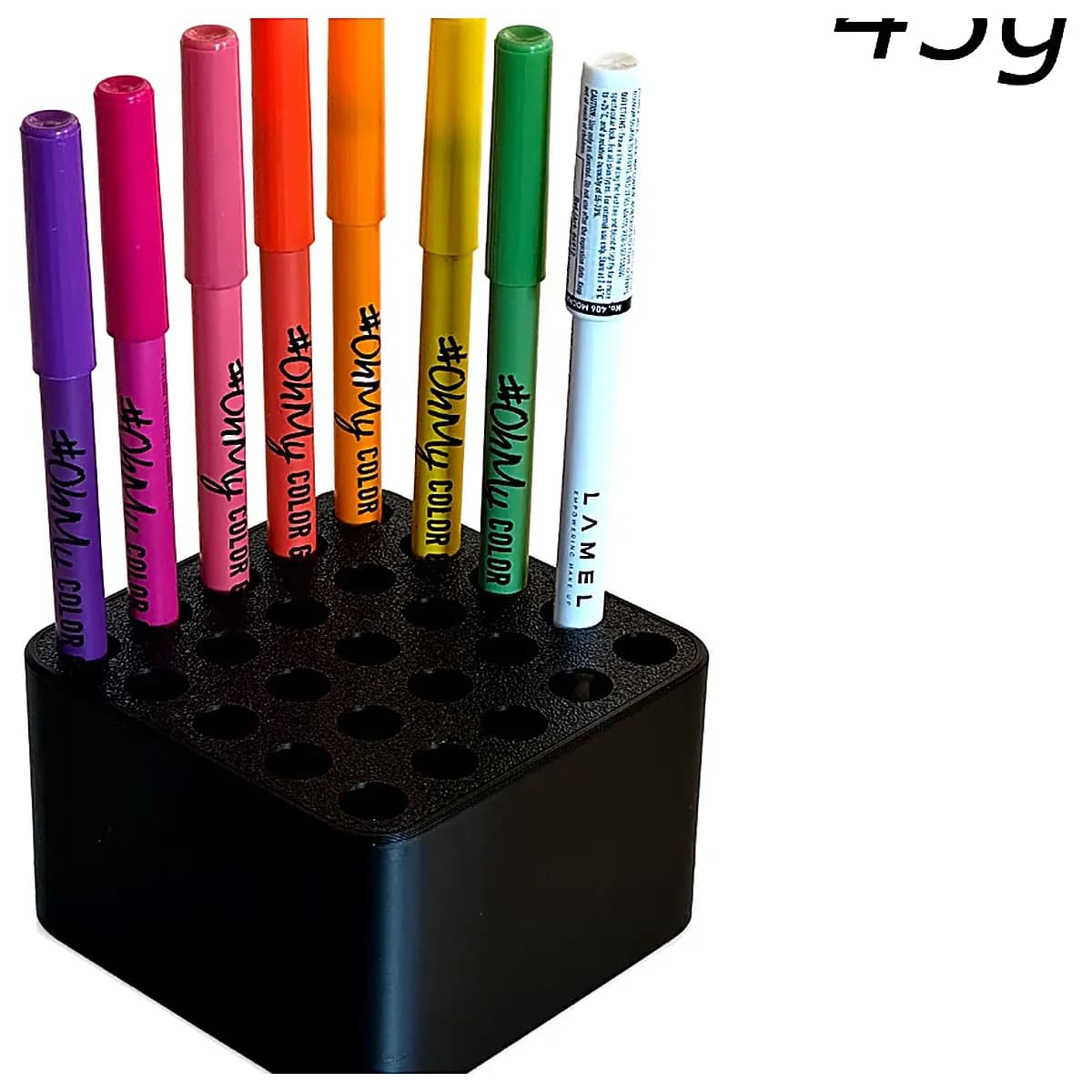 Makeup Brush Holder Organizer Desktop Storage Box Pen Brush Rack Storage Case Office Learning Organizer Creative Home Decor Multi Function Holder