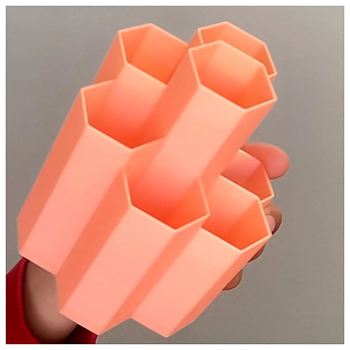 Honeycomb Pen Holder Multi Function Desk Organizer Pencil Case Office Stationery Storage Box Pen Case Accessories Desktop Storage
