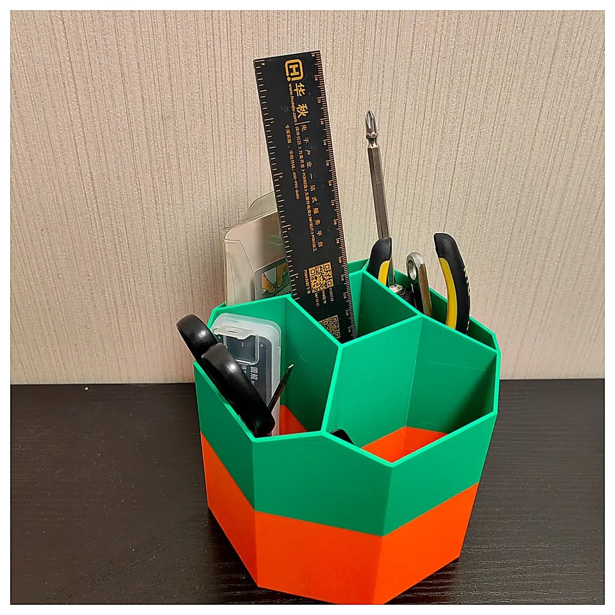 Hexagonal Pencil Holder Geometric Storage Desk Organizer Creative Pen Case Multi sided Pencil Stand Office School Supplies
