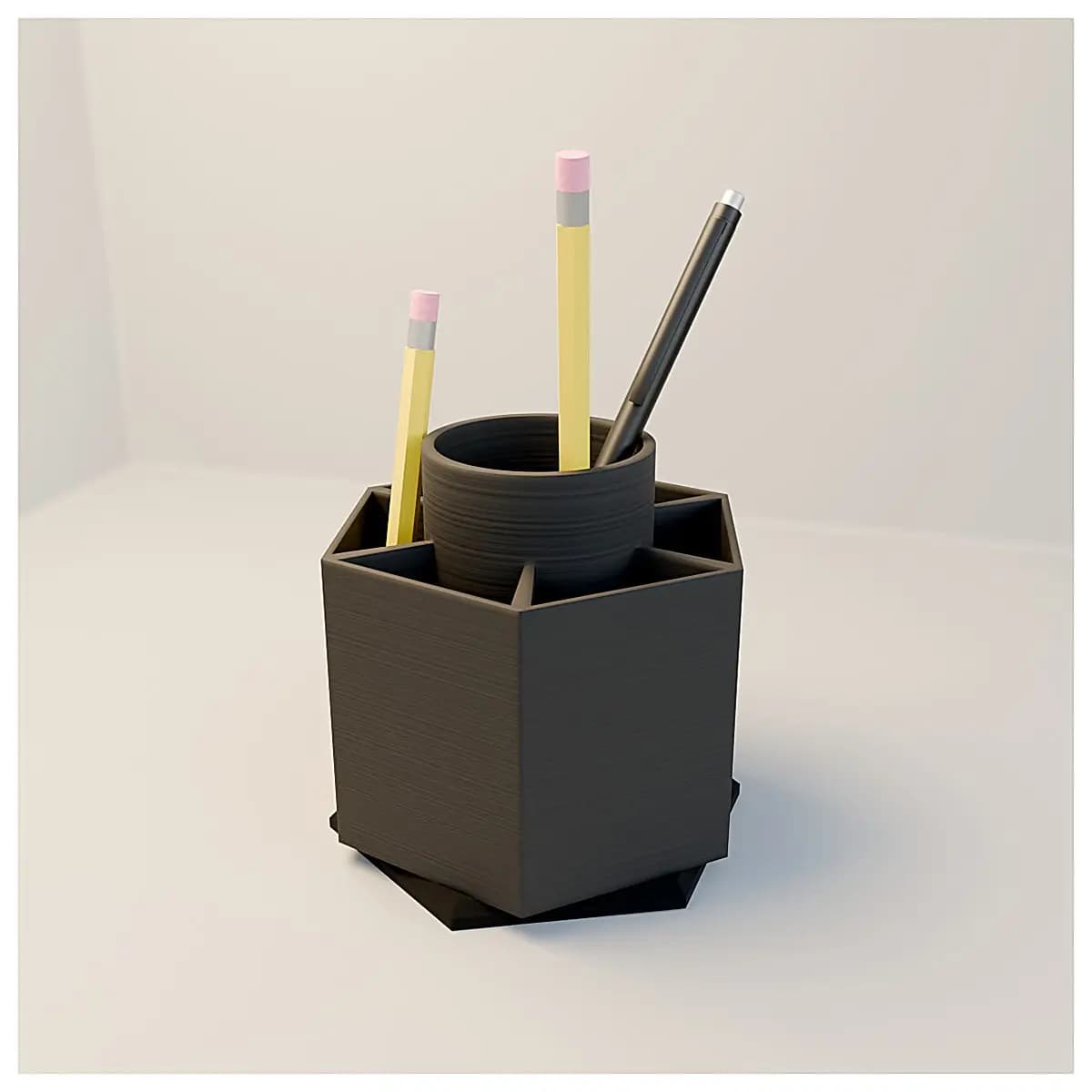 Rotating Pen Holder Desk Organizer Creative Pen Stand Multi Function Book Support Office Study Supplies Pen Cradle Holder Accessory