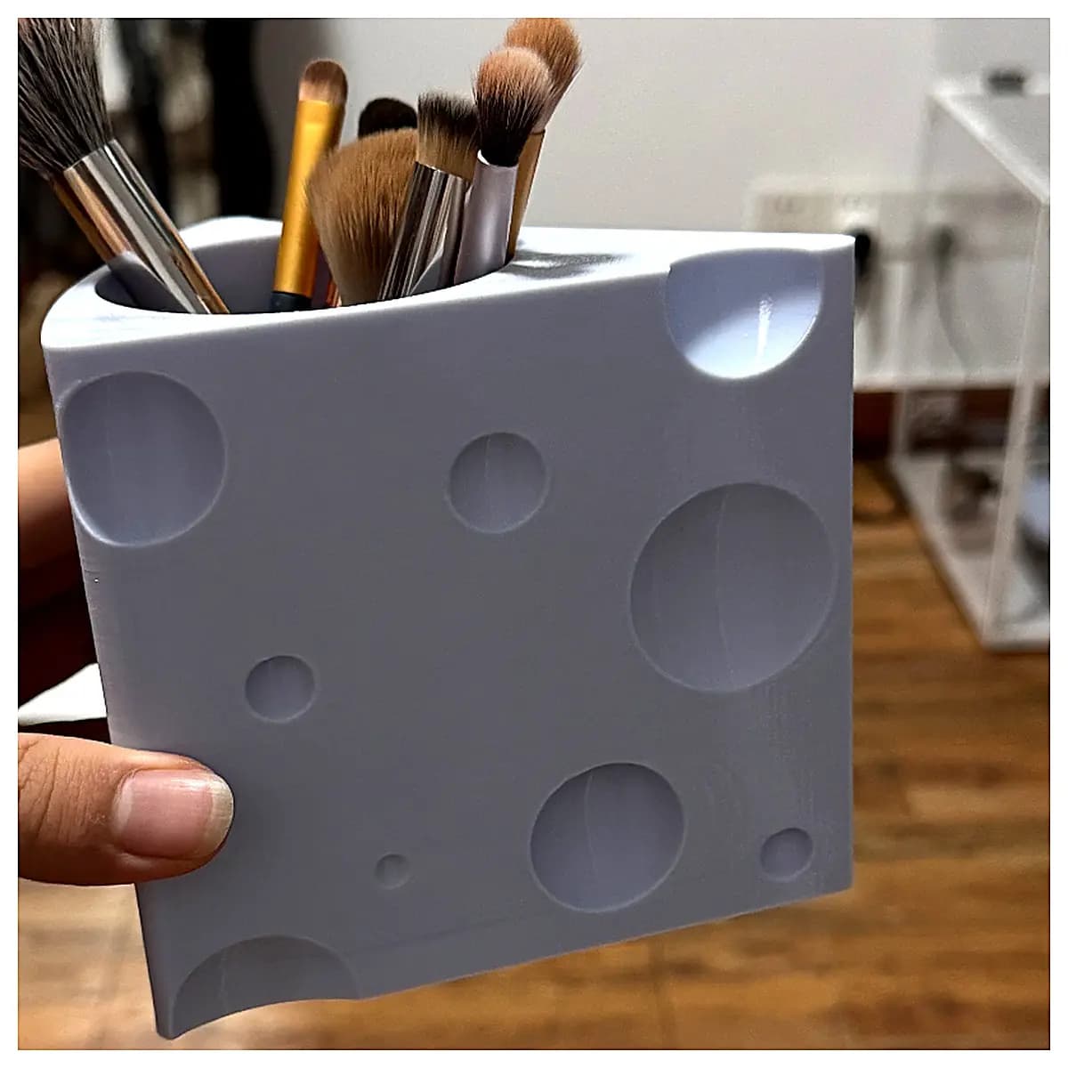 Cheese Holder Creative Desktop Organizer Container Snack Box Mini Cute Kitchen Decoration Ornament Gift Cheese Shaped Holder
