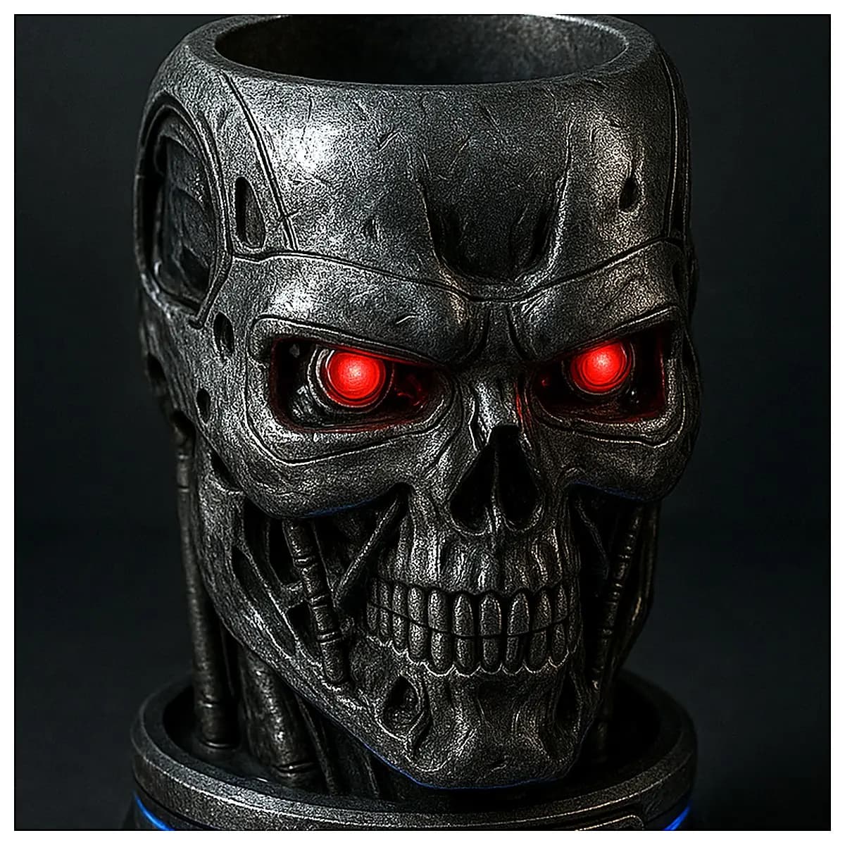 T 800 Pen Holder Desktop Organizer Office Book Stand Computer Accessory Novelty Gift Pen Rack Stationery Supplies