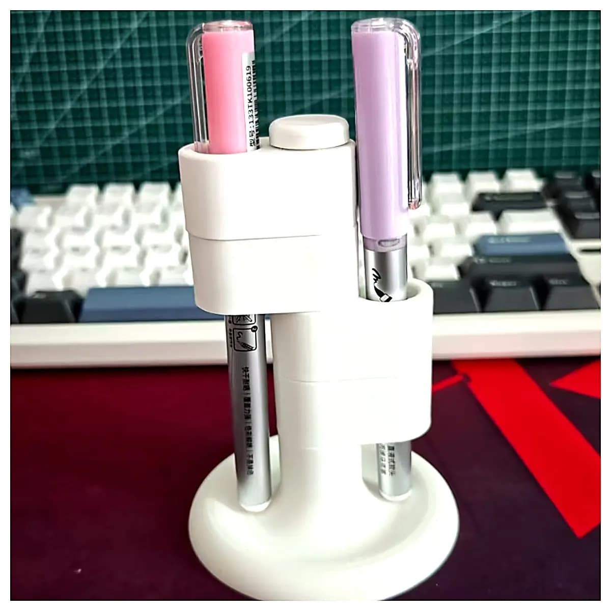 Multi Functional Rotating Pen Holder Desk Organizer Pen Case Pencil Holder Stationery Storage Solution Creative Accessory
