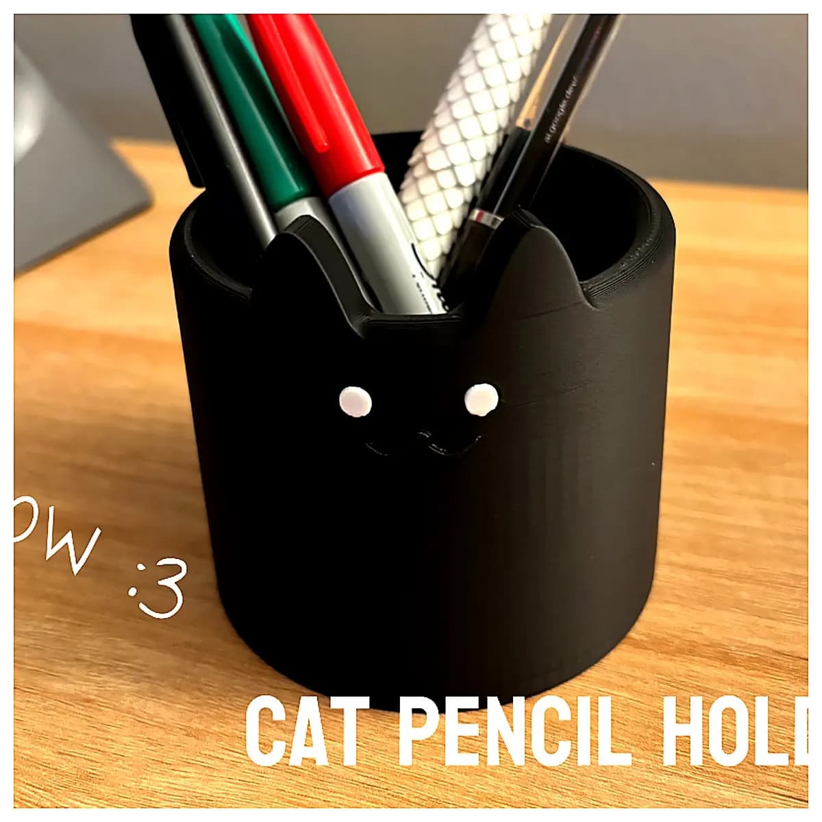 Cat Pen Holder Creative Desk Decoration Flower Pot Pet Ornament Lazy Cat Meow Cat Creative Gift Desk Mini Ornament Planter Storage