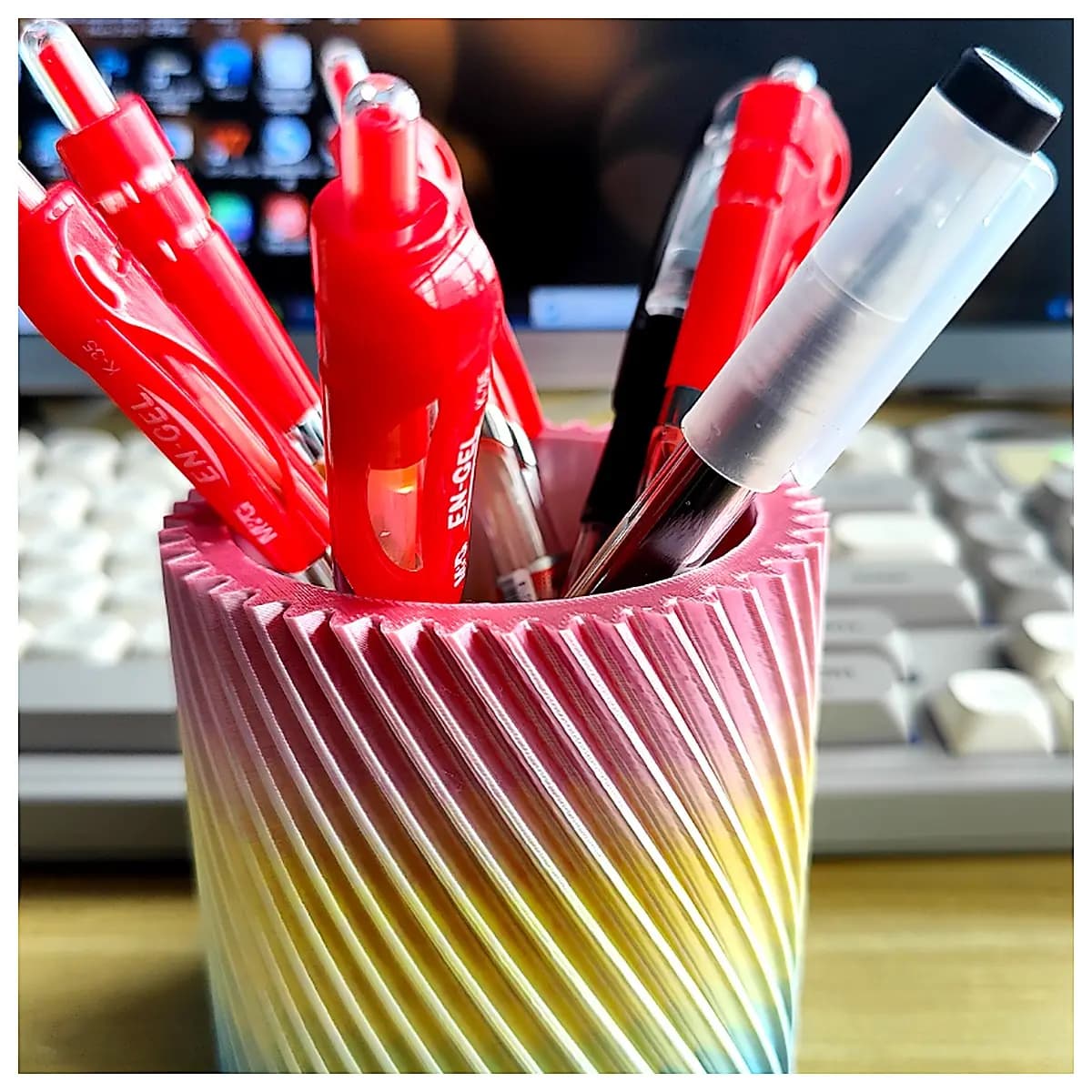 Gear Pencil Holder Creative Book Organizer Desktop Decoration Gift Box Decorative Accessory Gear Design Student Supplies Office Accessories