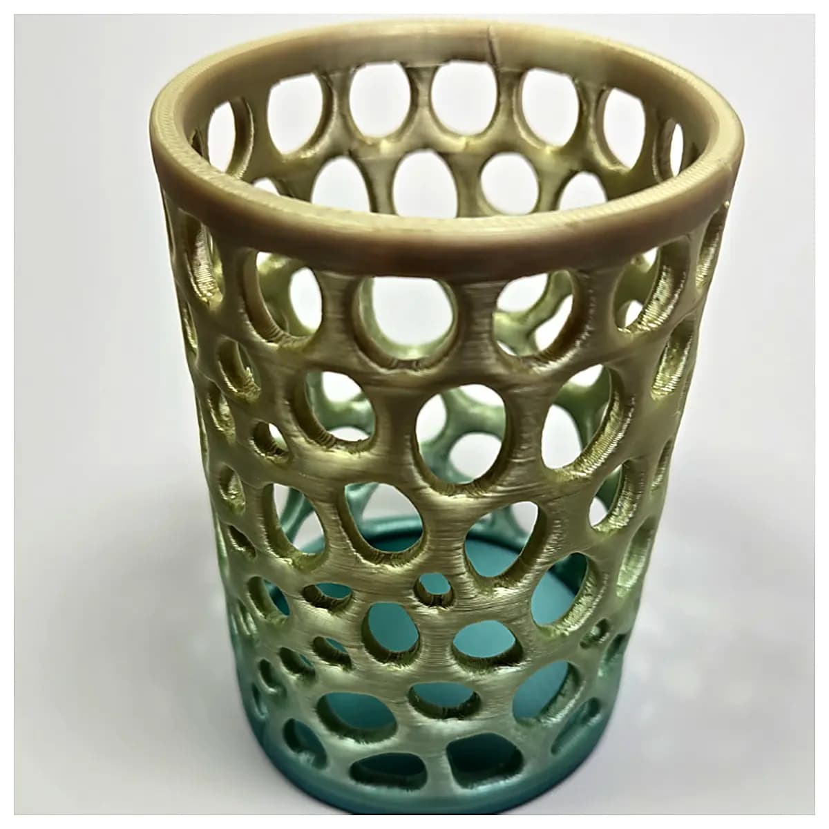 Voronoi Pen Holder Cup Creative Writing Support Desk Stationery Organizer Pen Case Accessories Office Study Supplies Pen Rest Stand