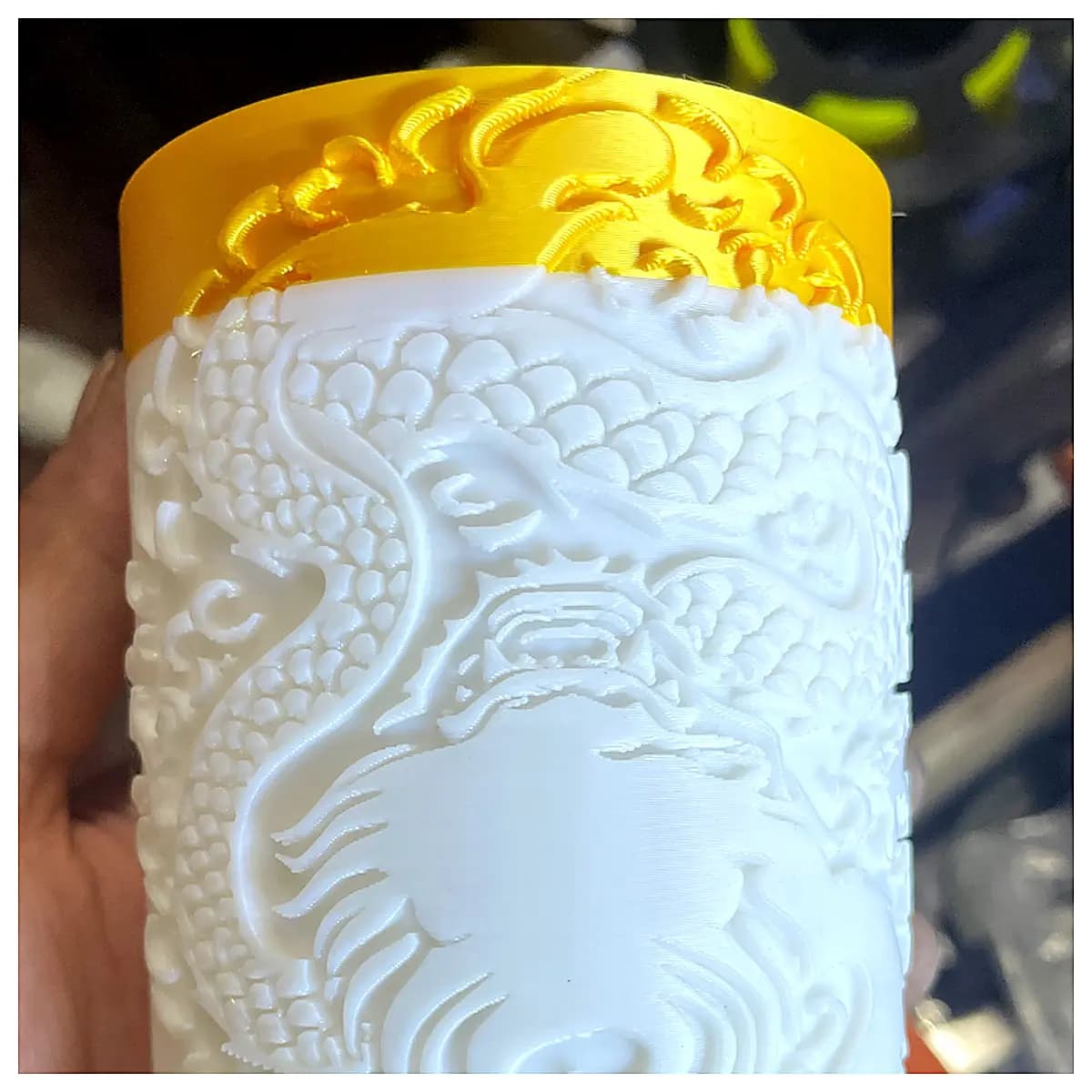 Dragon Pattern Pencil Holder Creative Desk Decoration Ornament Office Study Gift Art Decor Dragon Motif Desk Accessories Creative Gift