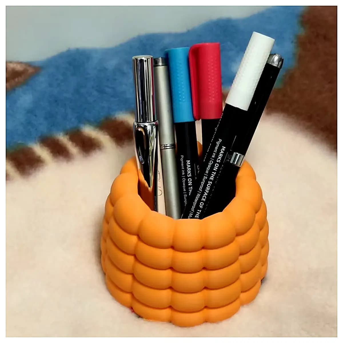 Corn Pencil Holder Creative Desktop Organizer Pen Case Office Supplies Student Gift Pen Accessories Simple Cute