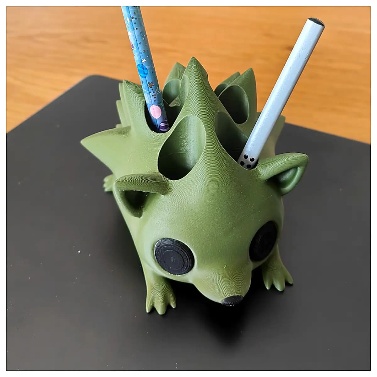 Hedgehog Pencil Holder Creative Cute Animal Stand Pen Holder Desk Decoration Office Learning Supplies Touch Pen Holder