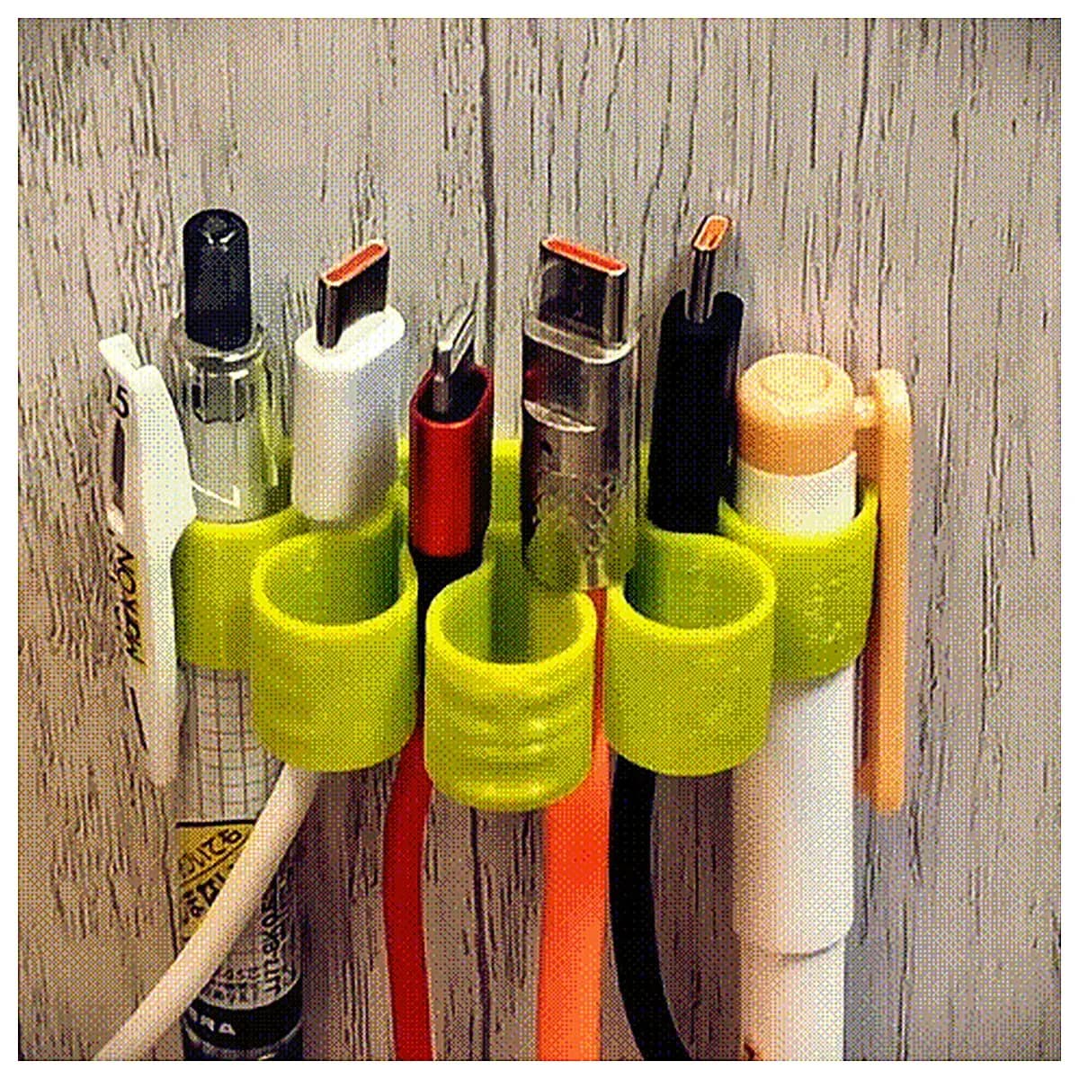 Cable Organizer Box Desk Organizer Pen Holder Phone Stand Lazy Person Gadget Office Storage Cable Protection Multi Functional Storage