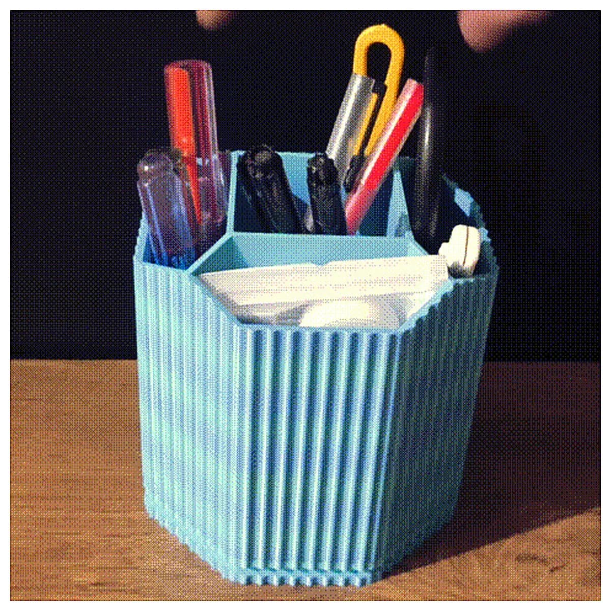 Rotating Pen Holder Desk Organizer Pen Caddy Pencil Stand Holder Multi Function Office Study Accessory Rotating Holder