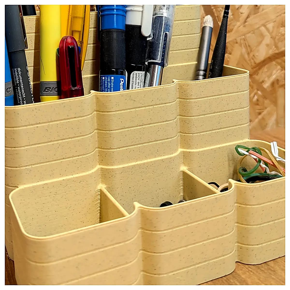 Pen Holder Desk Organizer Pen Case Ink Tube Storage Box Writing Accessories Stationery Supplies
