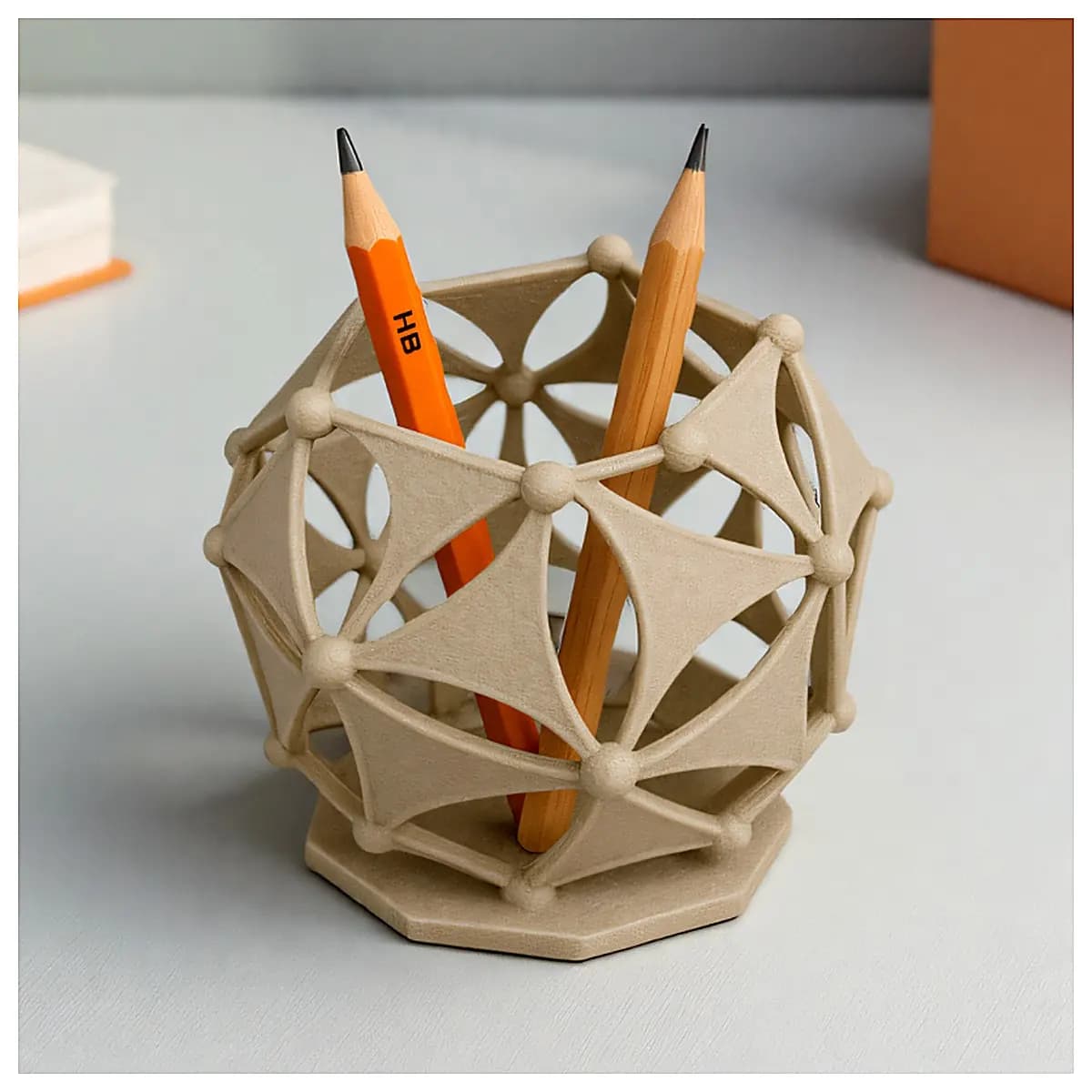 Geometric Inner Sweep Pen Holder Pen Case Pen Tube Pen Accessory Office Desk Organizer Creative Gift