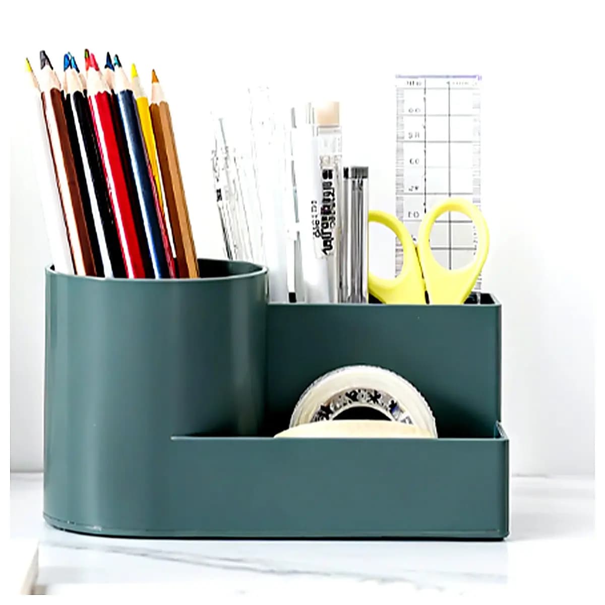 Round Pen Holder Organizer Box Desk Storage Office Supplies Creative Pen Case Multi Function Storage Box Study Supplies