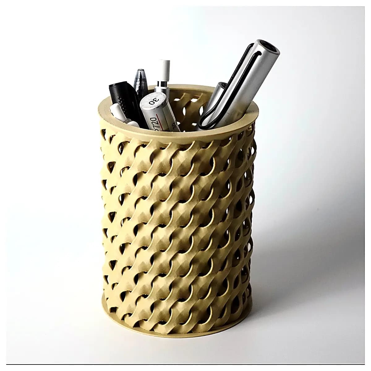 Woven Pen Holder Creative Writing Organizer Desk Decor Office School Supplies Pen Case Modern Simple
