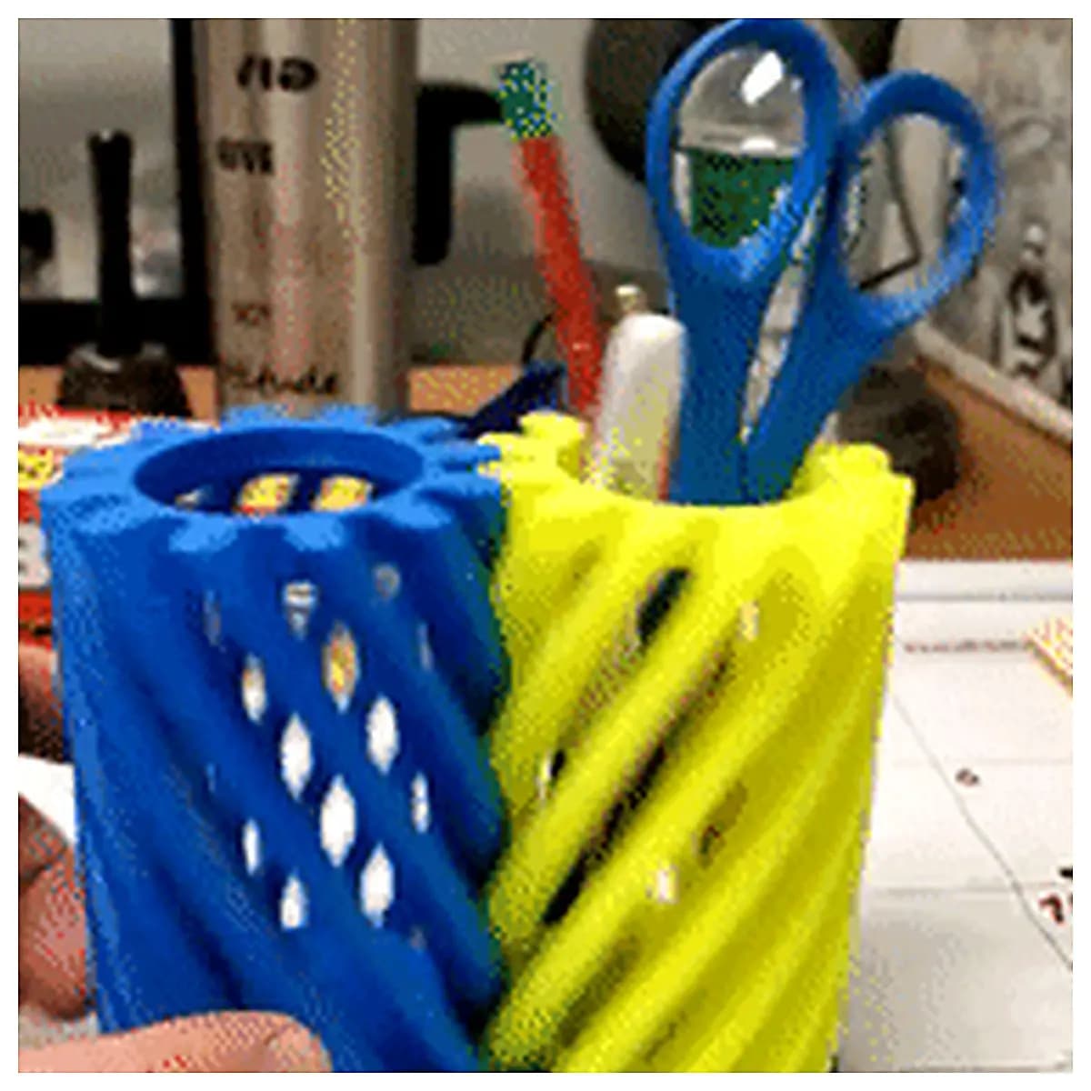 Rotary Pen Holder Organizer Desk Storage Case Pencil Case Pen Tube Holder Multi Function Stationery Organizer