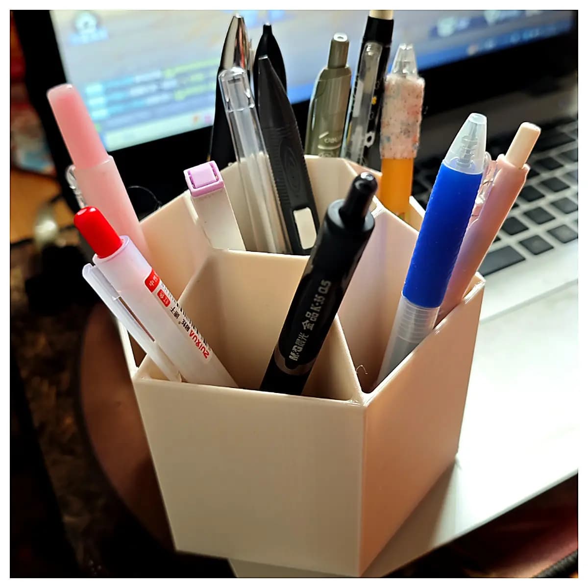 Pen Holder Stand Up Desk Organizer Pencil Case Holder Tube Storage Office Learning Support Pen Case Organizer