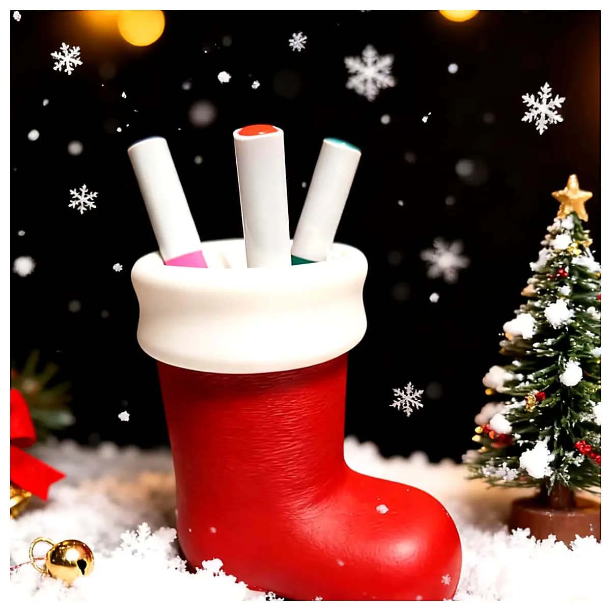 Christmas Stocking Holder Decoration Festive Ornament Christmas Gift Christmas Decor Festive Accessory Holiday Decoration