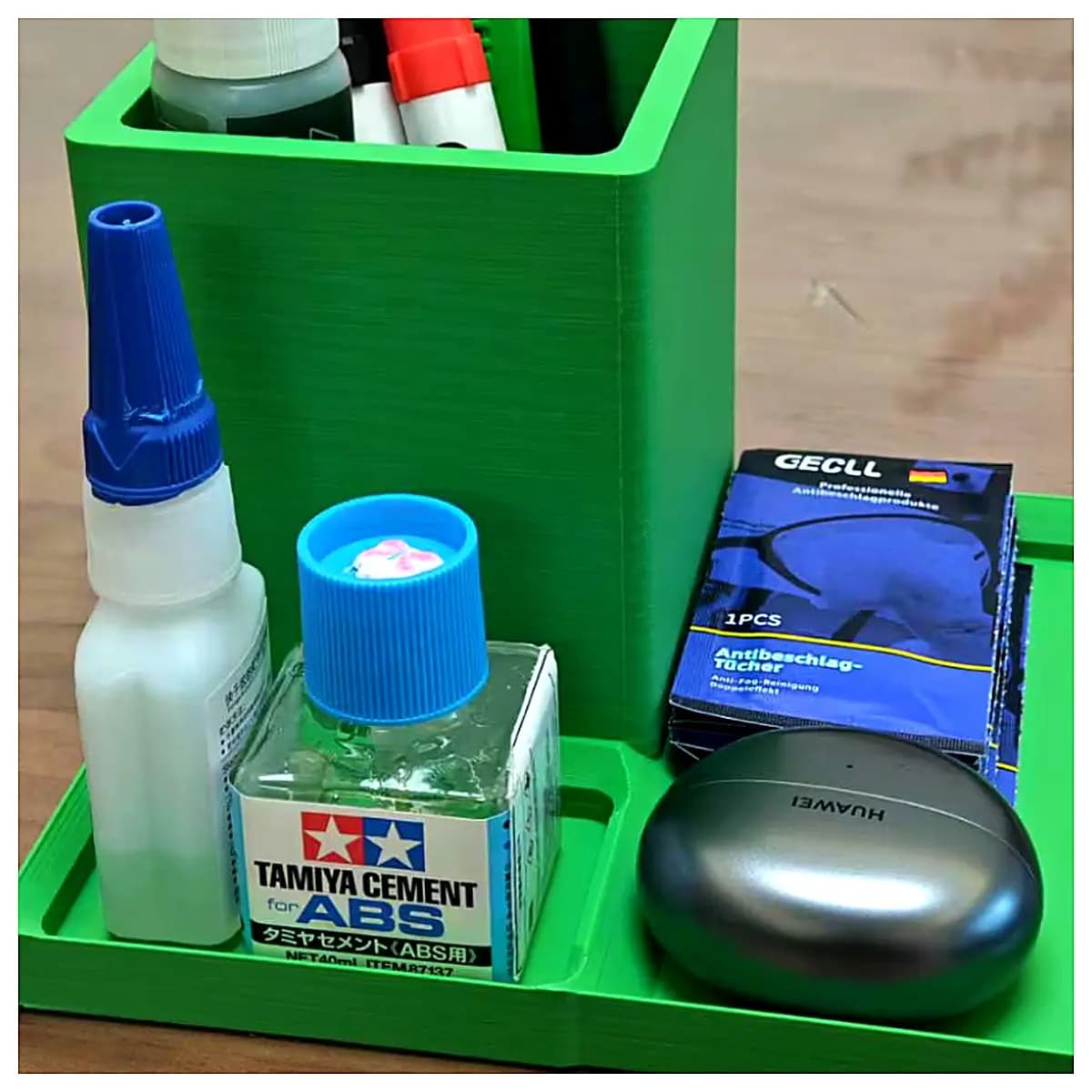 Pen Holder Organizer Desk Pencil Case Portable Holder for Students Writing Supplies Stationery Accessory Storage Box