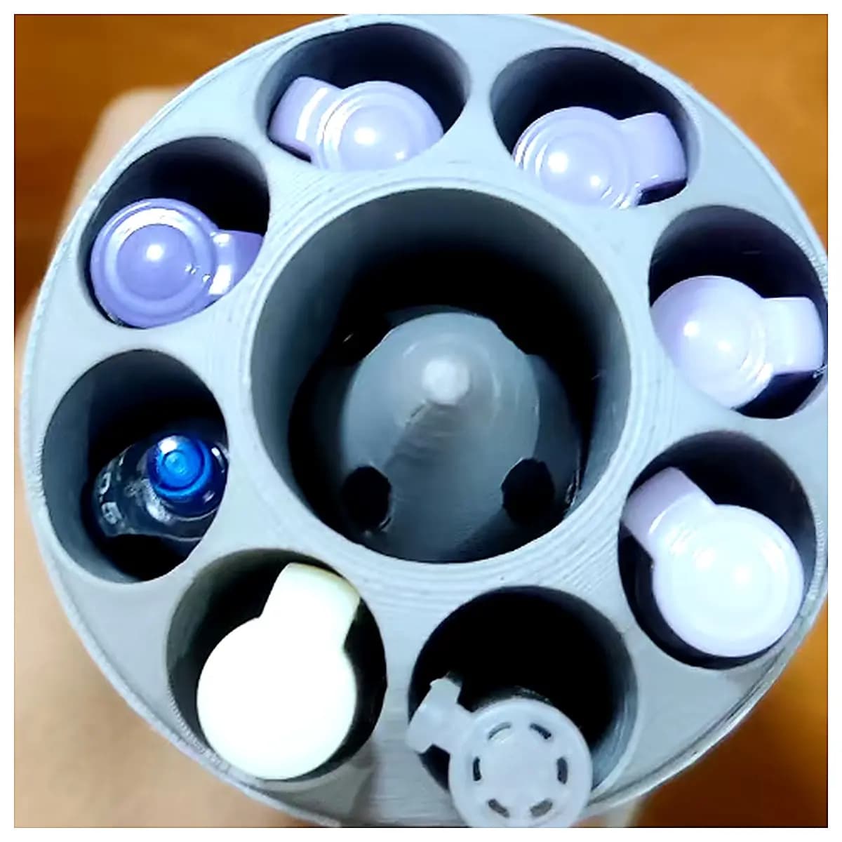 Wave Rotating Pen Holder Adjustable Height Multi Tier Desk Organizer Office School Supplies Storage Creative Home Decor Pen Accessories