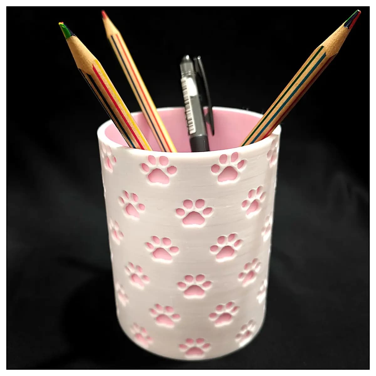 Cat Paw Pencil Holder Creative Desktop Organizer Cute Phone Stand Office Study Supplies Pet Decoration Desk Storage