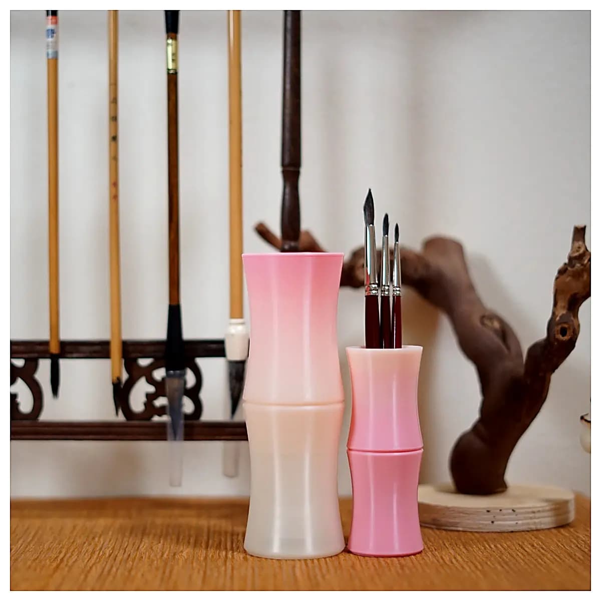 Phyllodes Pen Holder Vase Natural Handicraft Home Decor Creative Home Phyllode Decoration