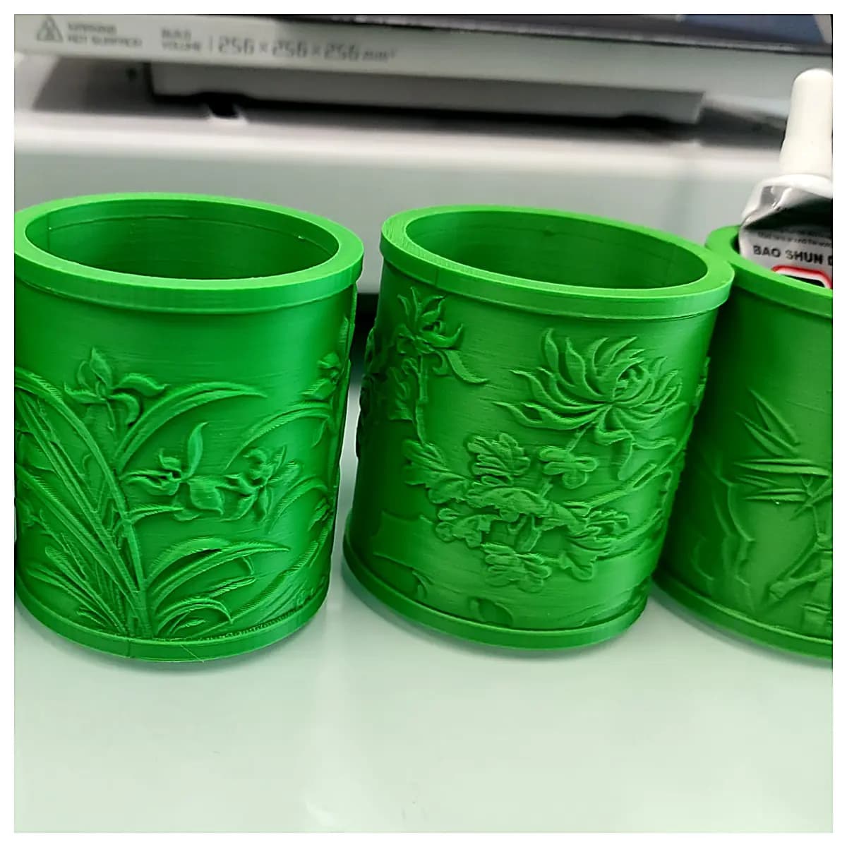 Meilan Ju Pen Holder Set Four Pieces Desk Organizer Creative Decoration Office Study Storage Simple Multi Function
