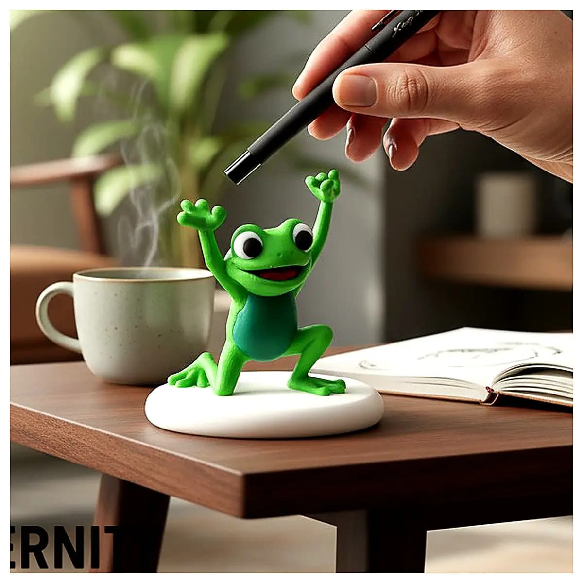 Pencil Holder Creative Desktop Decoration Book Display Office Study Supplies Mini Cute Gift