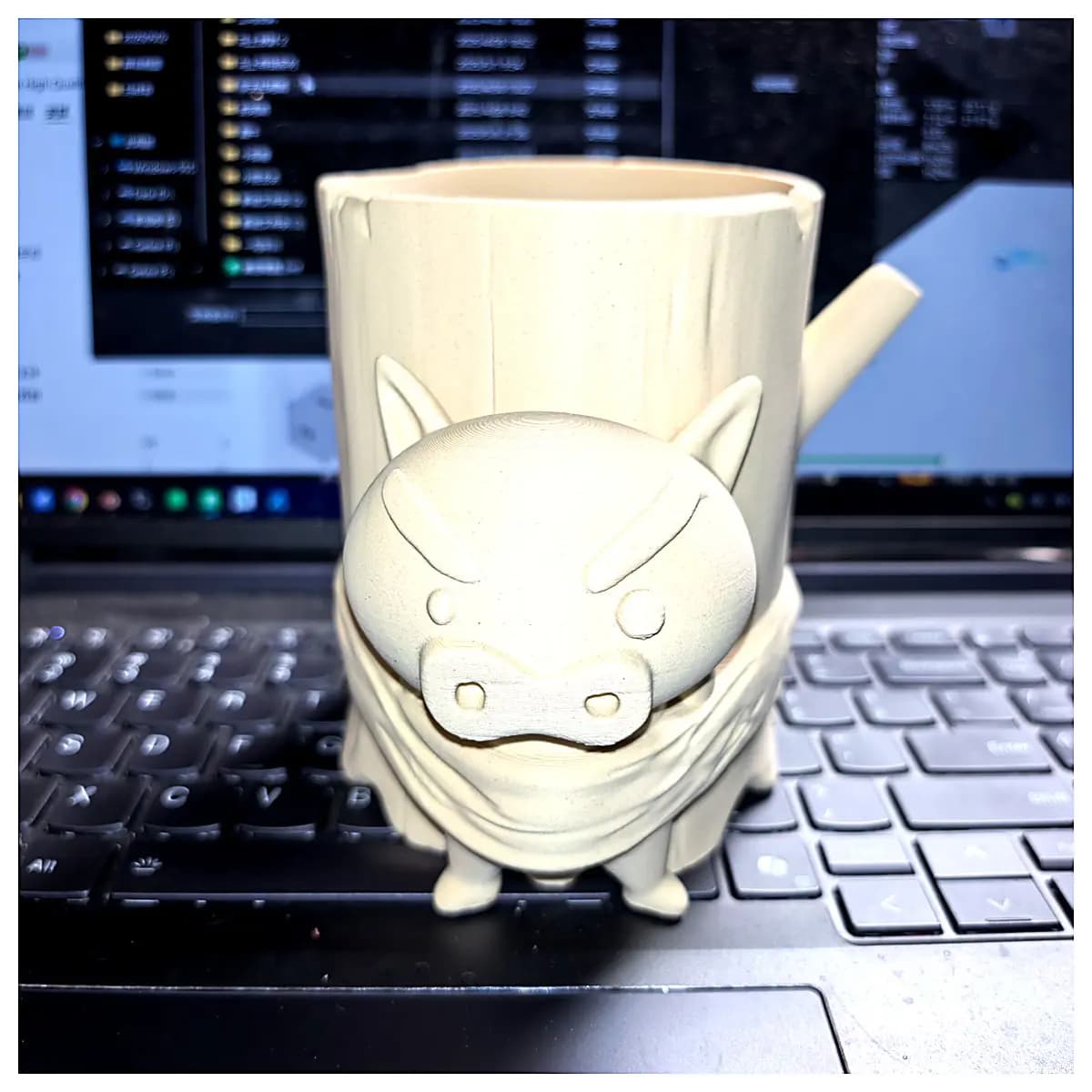 Pig Pig Pencil Holder Desktop Organizer Cute Animal Pen Case Storage Box Stationery Supplies Desk Accessories Lazy Person Gift