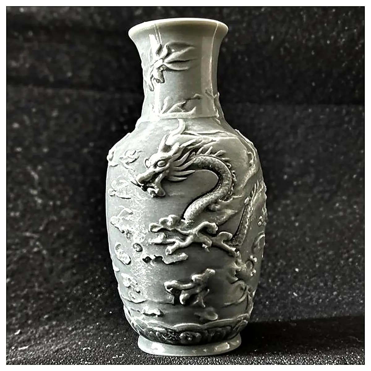 Dragon Pattern Ink Bottle Ceramic Vase Organizer Decorative Desk Accessory Office Study Storage Art Ornament Home D cor