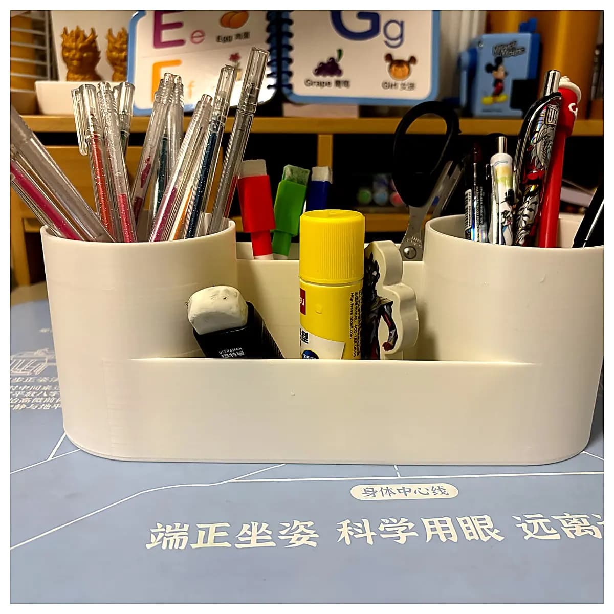 Multi Function Pen Holder Desk Organizer Pencil Case Portable Pen Stationery Holder Mobile Stand Simple Design