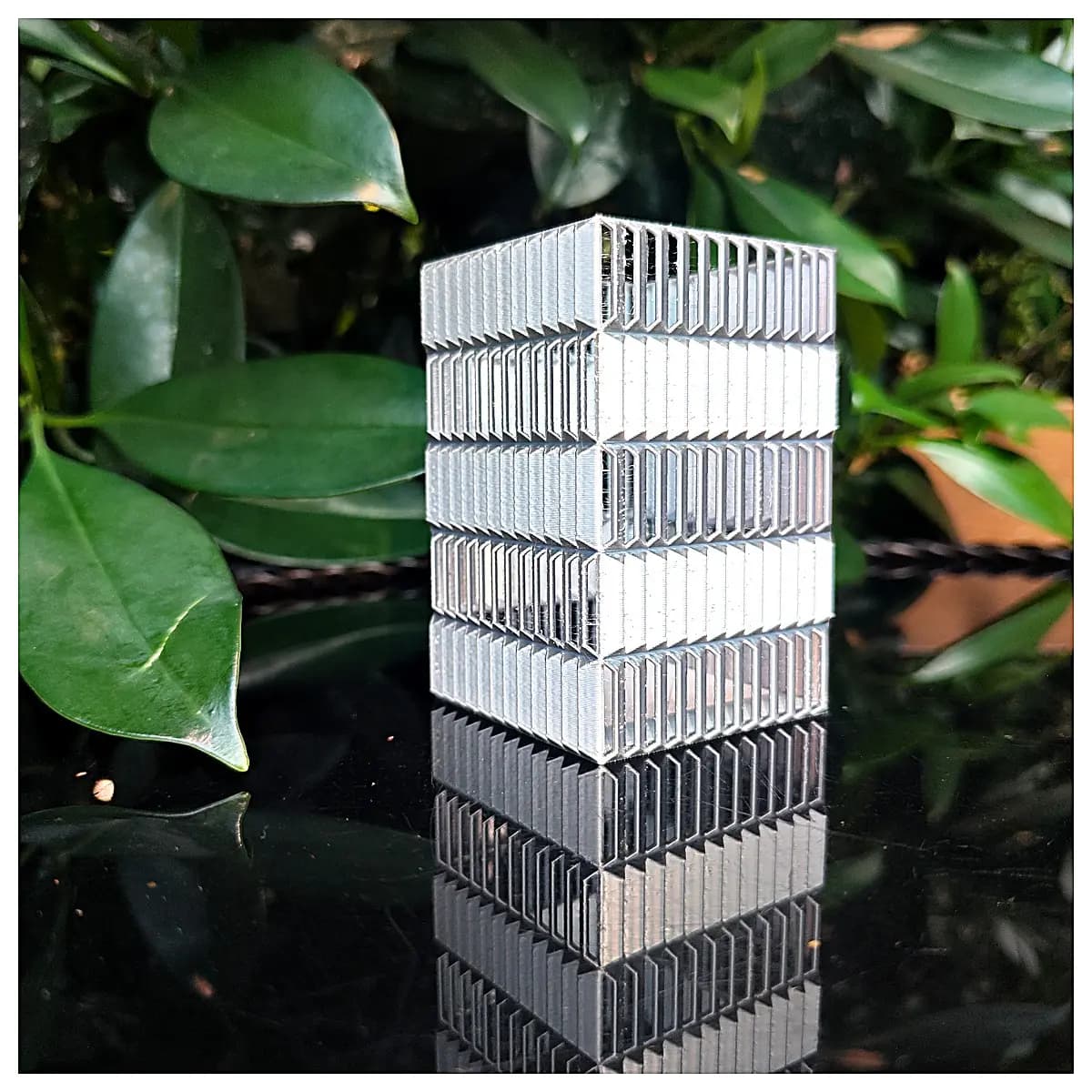 Geometric Pencil Holder Square Creative Writing Accessories Office Desk Decoration Pen Case Pen Organizer