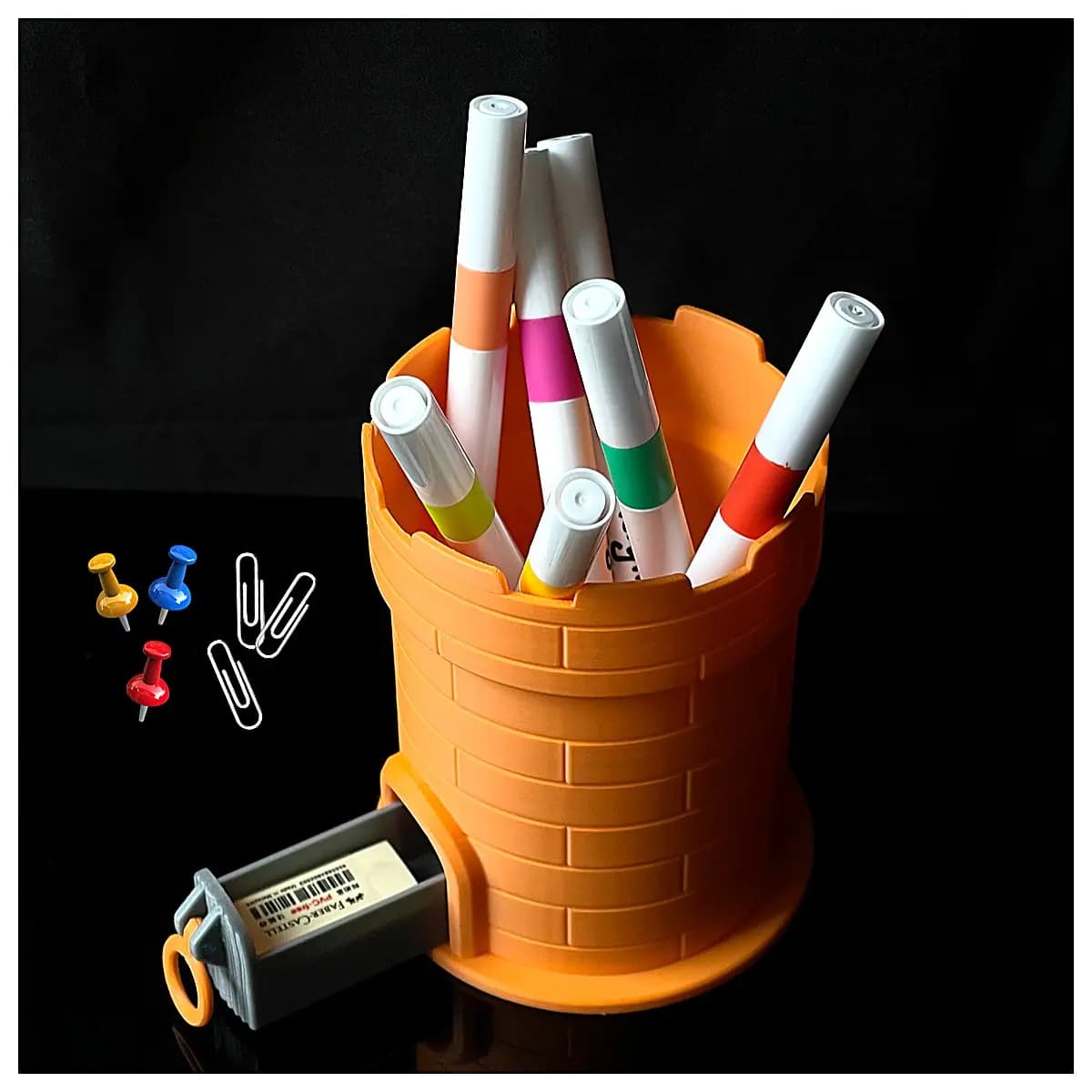 Drawer Castle Pen Holder Toy Castle Desktop Decoration Creative Gift Kids Learning Supplies Drawer Shaped Castle Accessories Toy Accessories