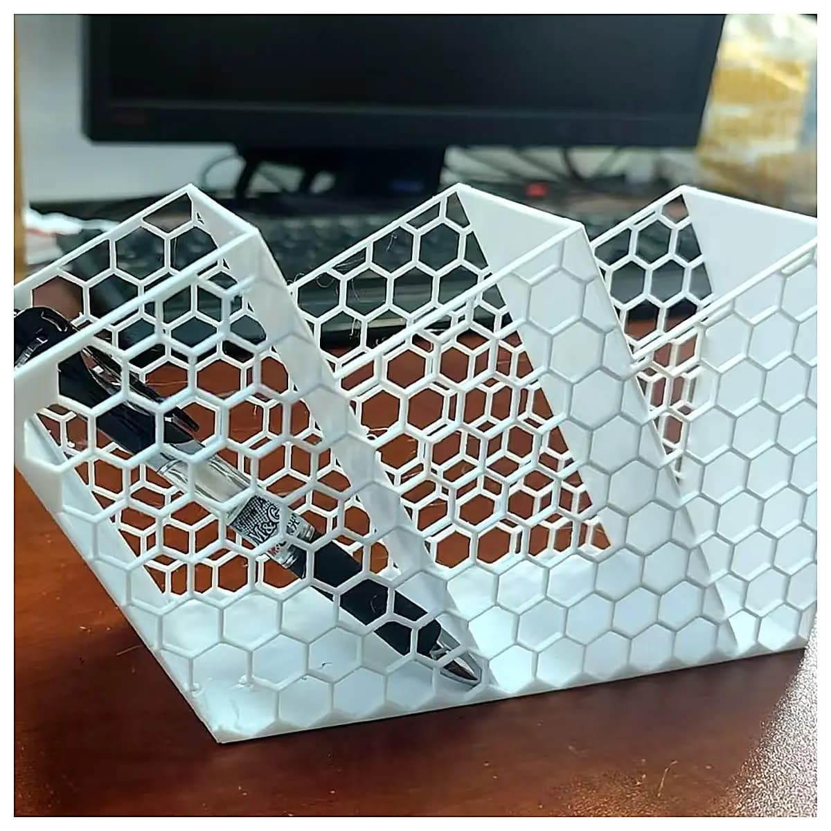 Multi Layer Space Saving Pen Holder Wall Mounted Organizer Storage Box Desk Storage Creative Household Supplies Multi Function