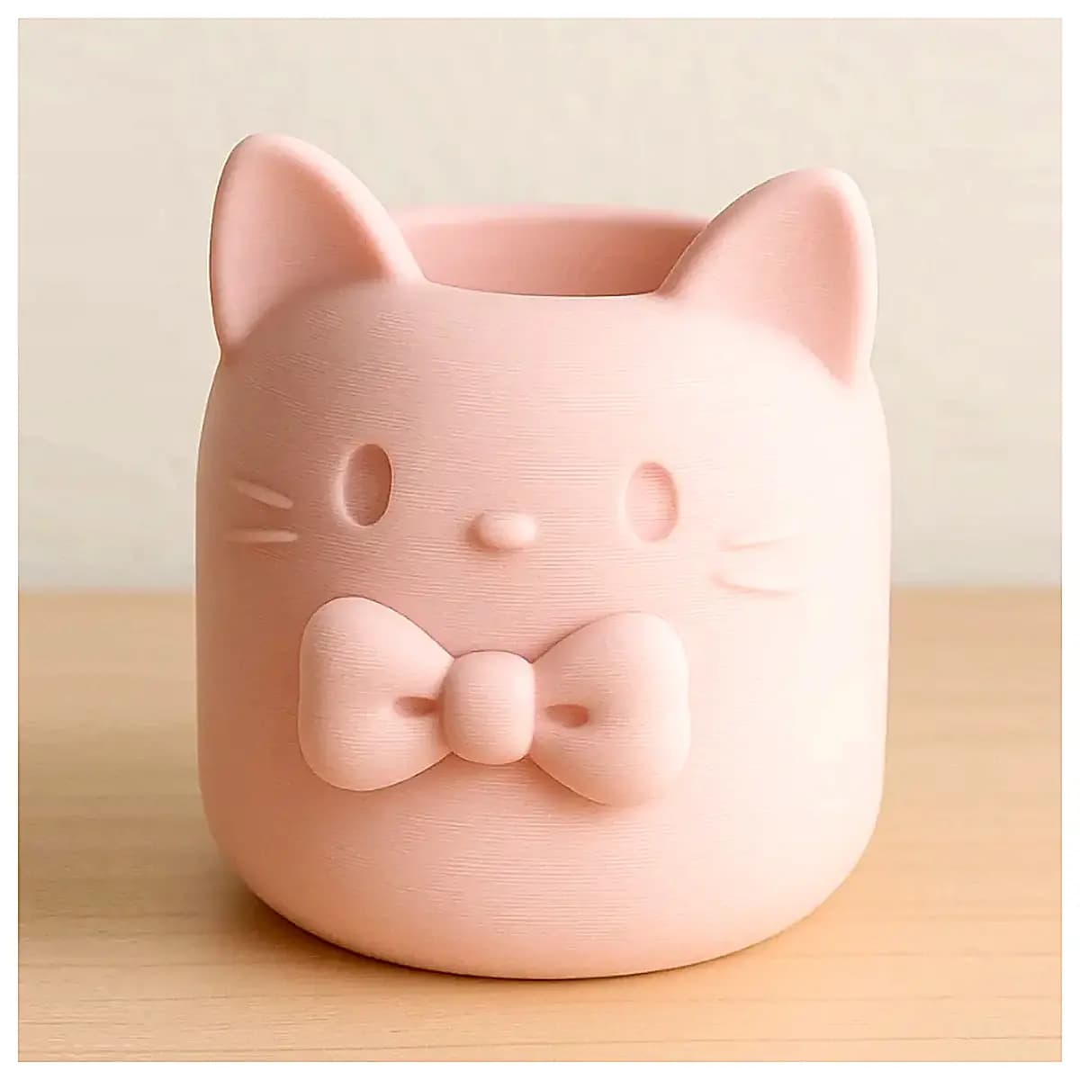 Cat Desk Organizer Cute Pencil Holder Decorative Storage Box Animal Figurine Multi Purpose Holder Office School Supplies Pet Decoration