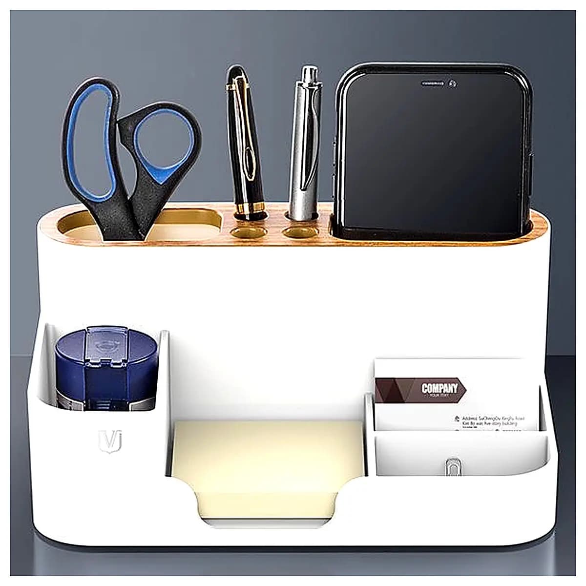 Creative Pen Holder Organizer Office Desk Pen Caddy Multi Function Pencil Case Stylish Minimalist Stationery Student Supplies