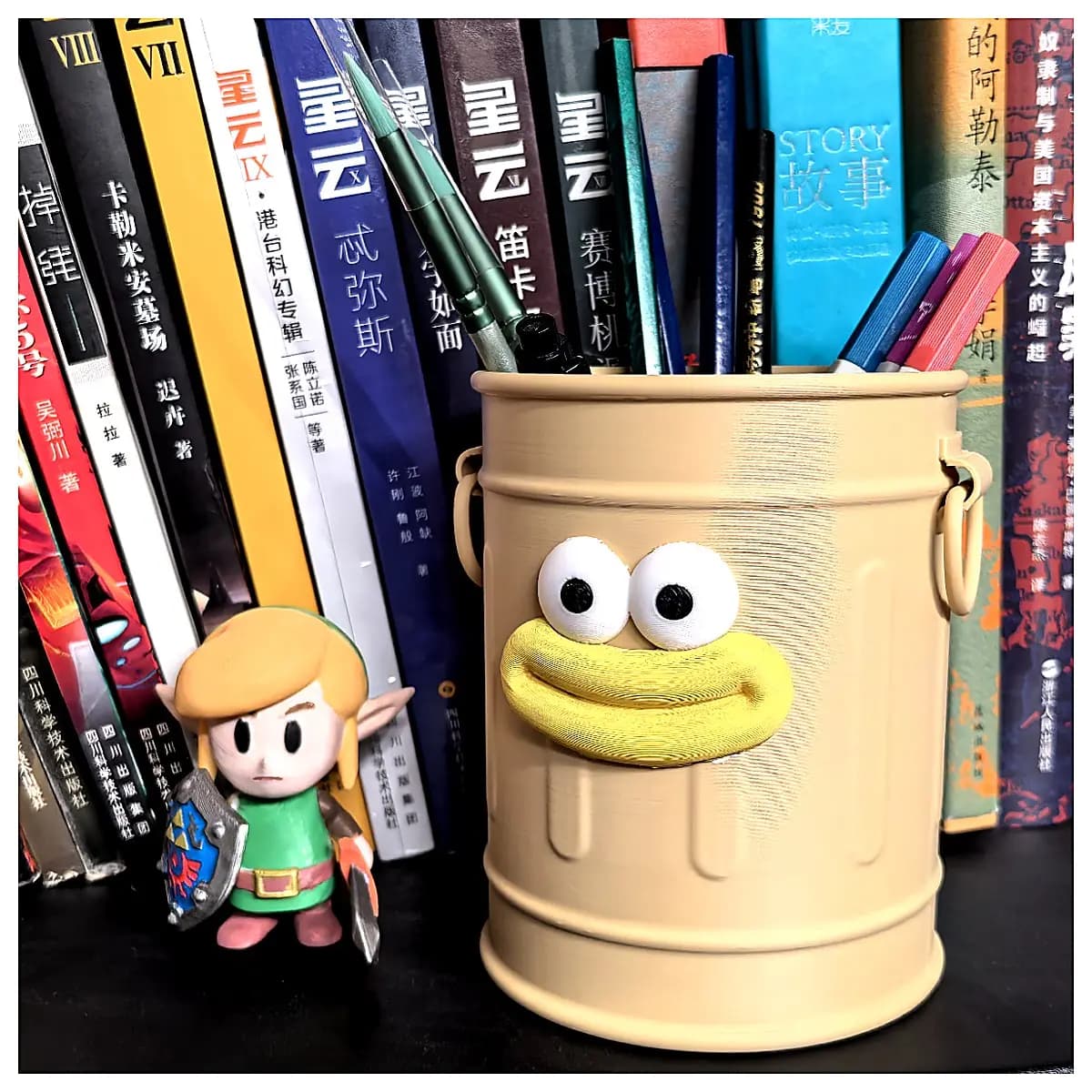 Sausage Mouth Pencil Holder Creative Desktop Organizer Snack Box Phone Stand Office Study Decoration Multi functional Storage Box
