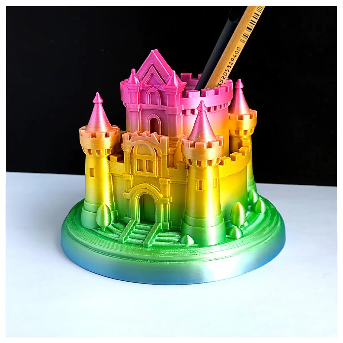 Castle Pencil Holder Toy Castle Decoration Accessories Children Gift Castle Theme Toy Parts