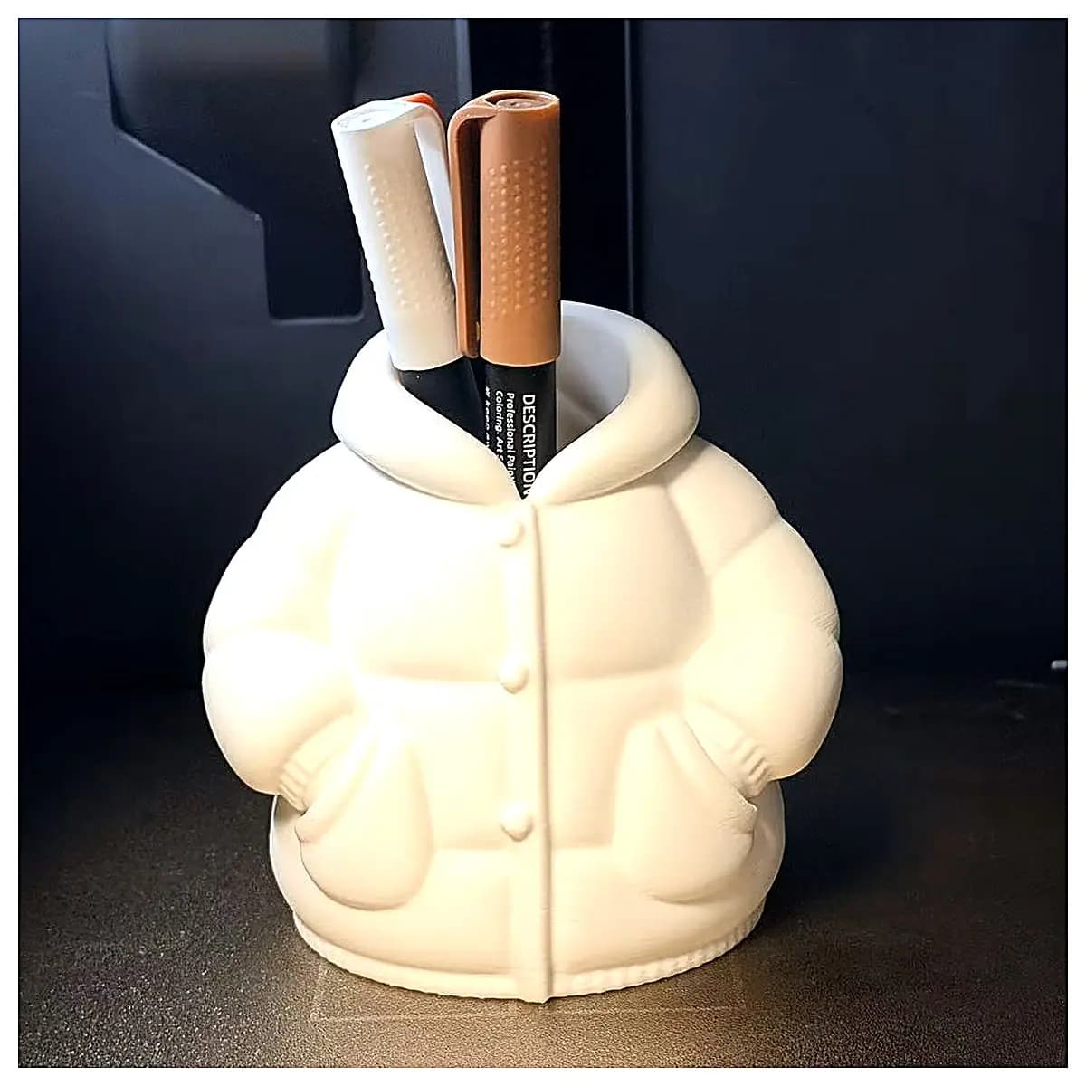Cotton Jacket Pouch Pen Holder Organizer Sleeve for School Bag Student Accessory Mobile Phone Stand Book Pocket Multi Function Holder