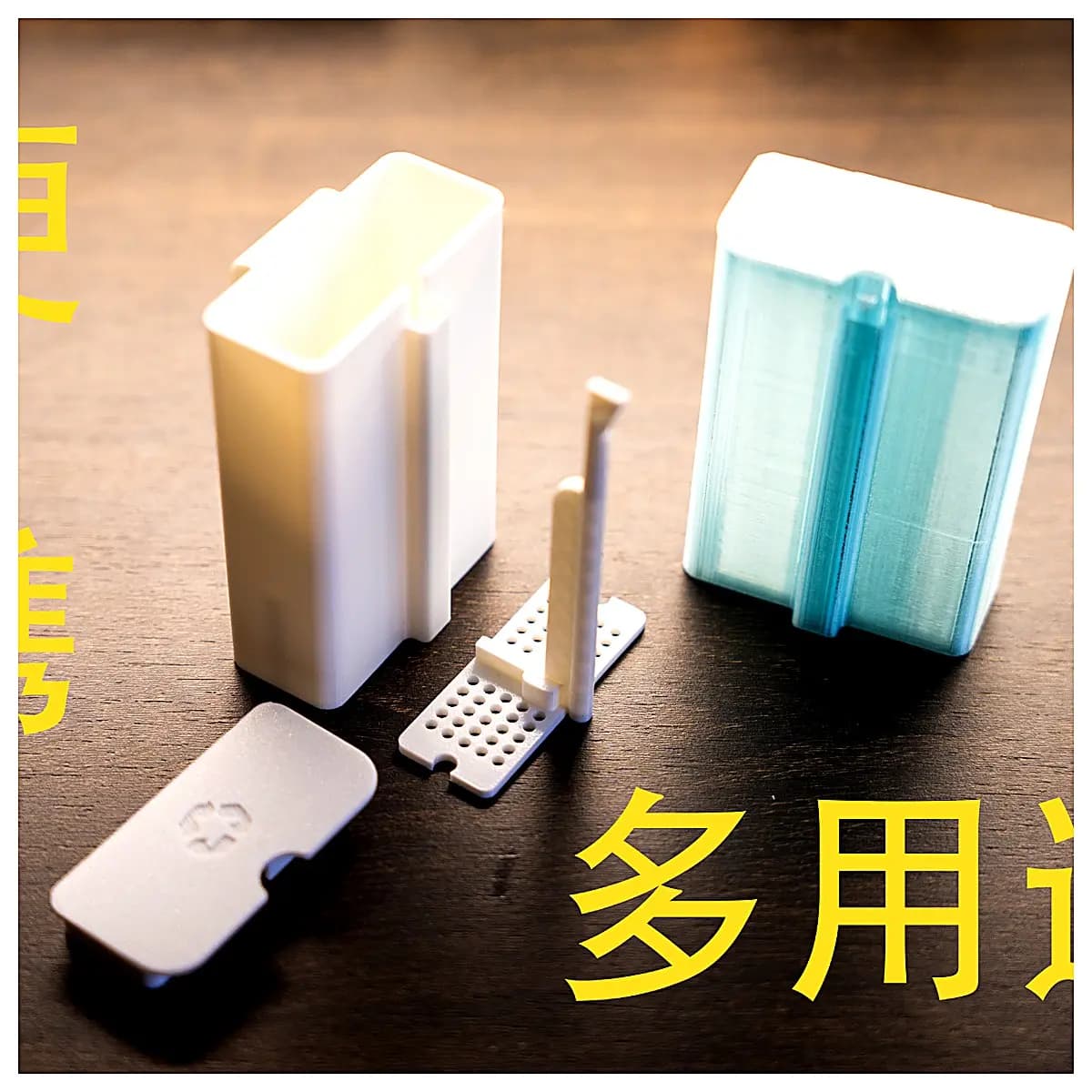 Portable Trash Can Organizer Box Multi Purpose Small Waste Bin Desk Storage Home Office Waste Disposal