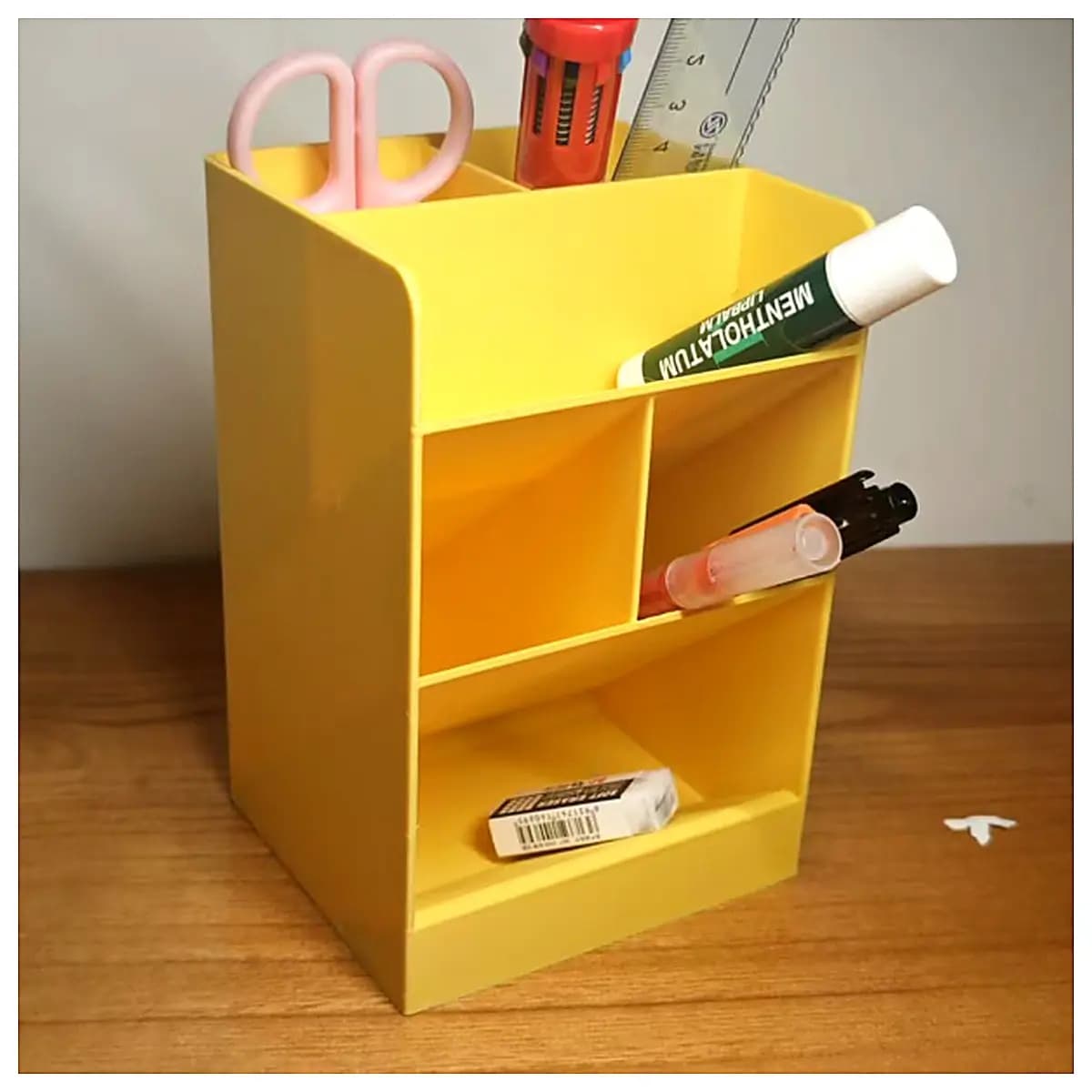 Tilting Pen Holder Desk Organizer Multi Function Pen Case Tube Holder Office School Supplies Storage Solutions