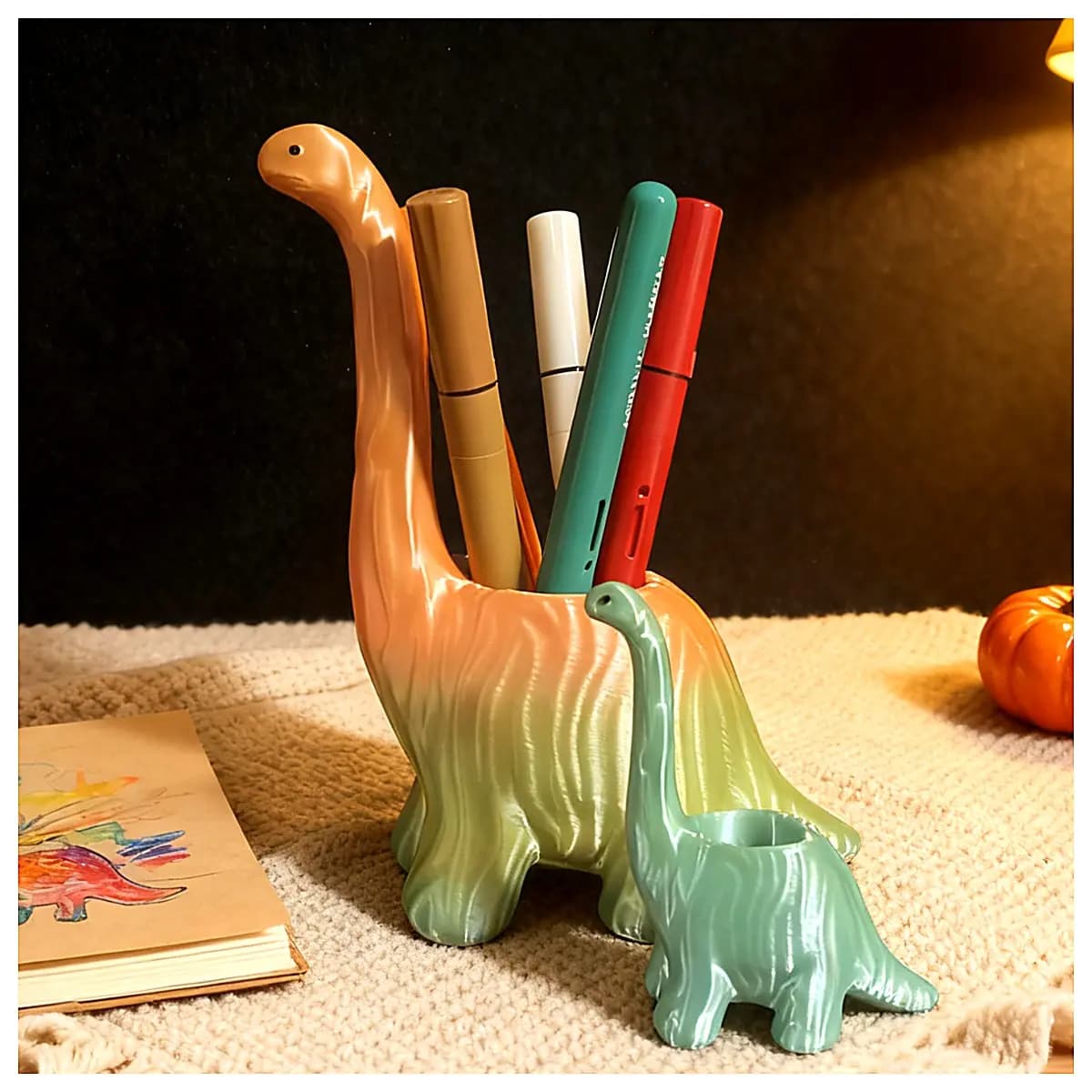 Dinosaur Theme Desk Organizer Toy Collection Dinosaur Models Decoration Kids Gift Dinosaur Lovers Dinosaur Accessories