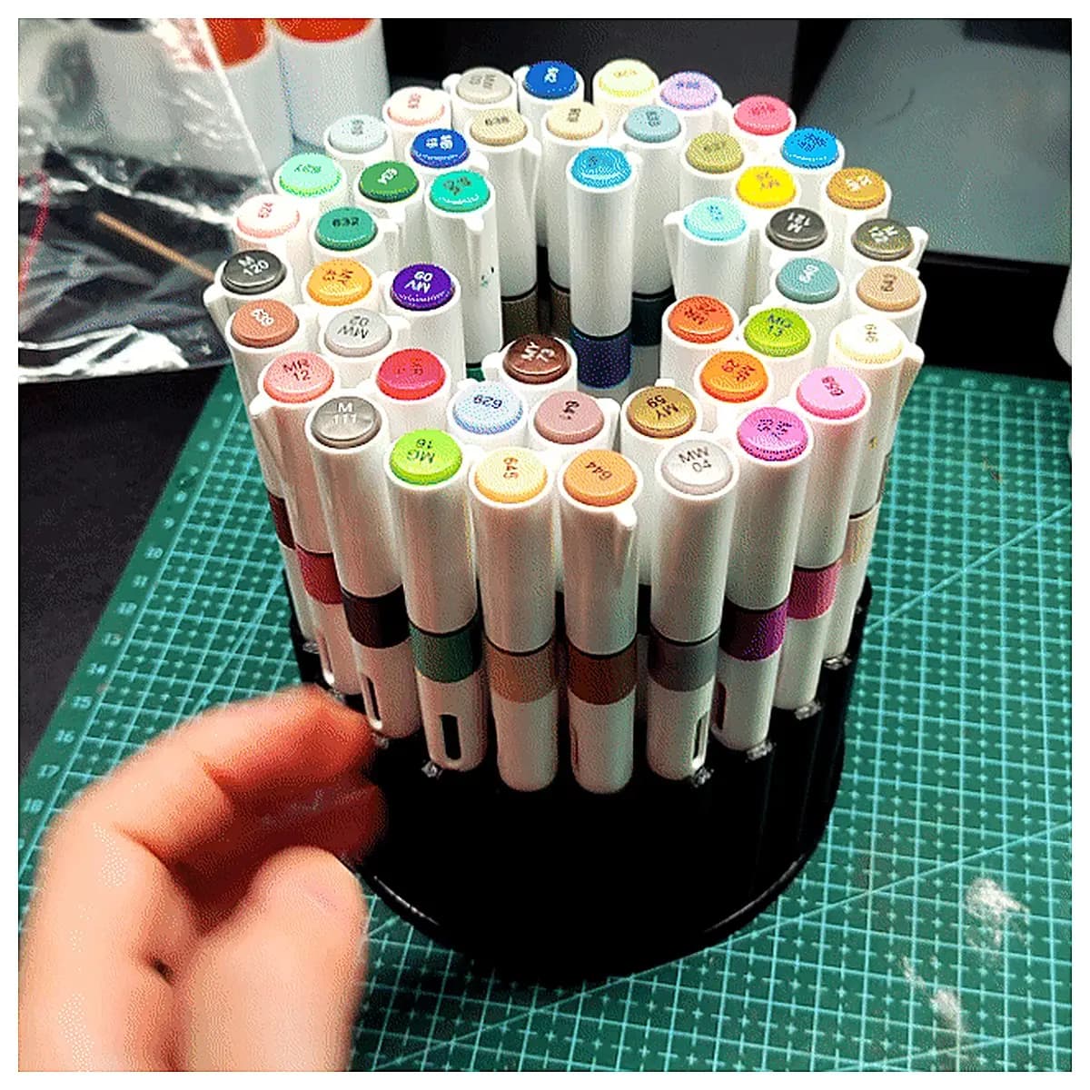 Rotating Pencil Case Holder Marker Organizer Multi Function Pen Box Student Stationery Desk Organizer Writing Accessories Bulk Pen Case