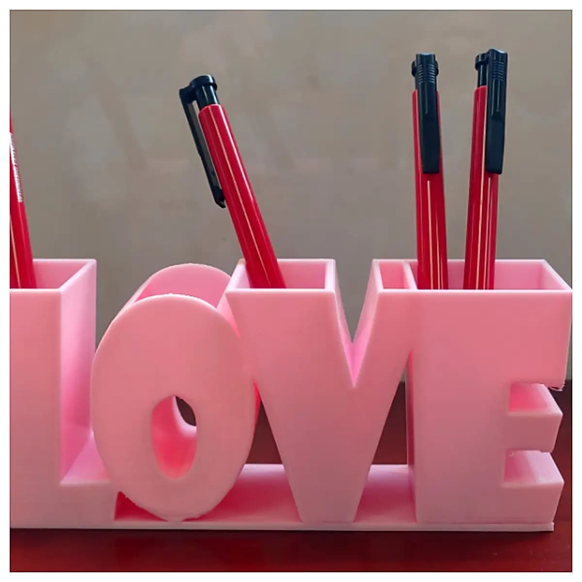 LOVE Pen Holder Desk Organizer Pen Case Pencil Holder Set Writing Accessories Stationery Gift Idea