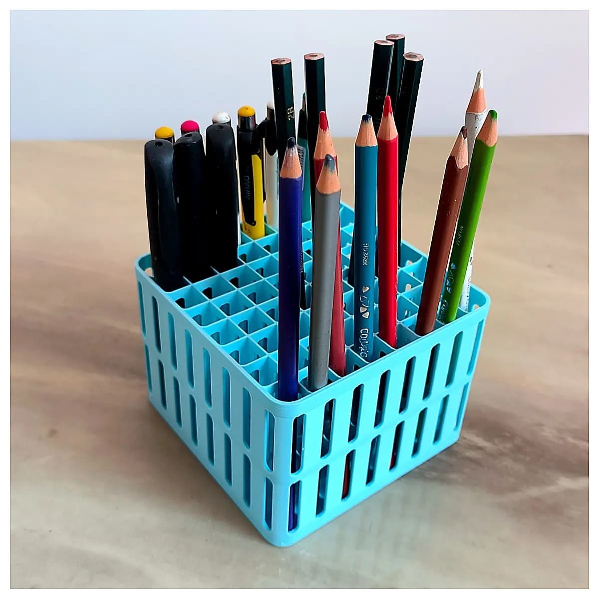 Pen Holder Stand Up Desk Pen Case Organizer Pencil Holder Accessories Stationary Supplies Multi Function Pen Storage
