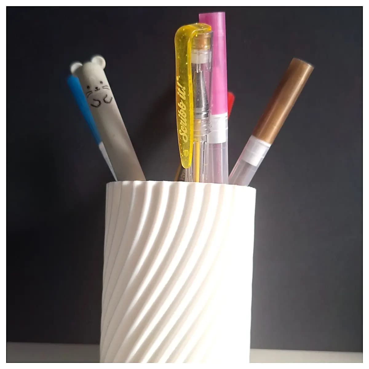 Pen Holder Pen Case Organizer Ink Pen Storage Box Tube Holder Student Office Supplies Portable Pen Case
