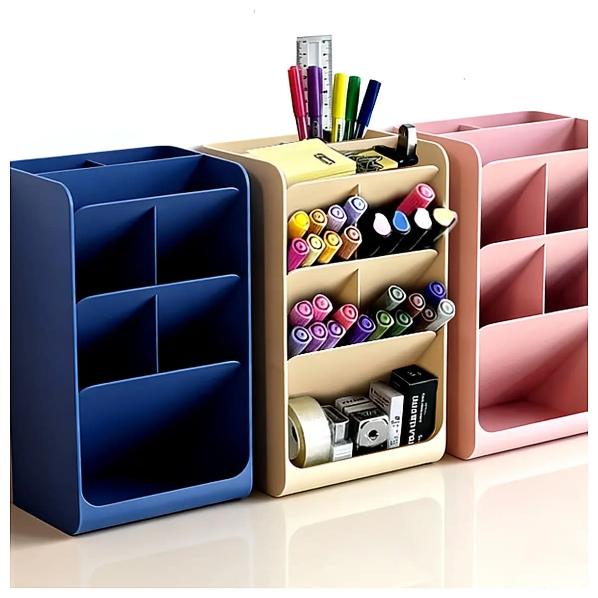 Minimalist Slanted Pen Holder Organizer Desk Storage Box Pen Caddy Support Office Study Creative Multi Function